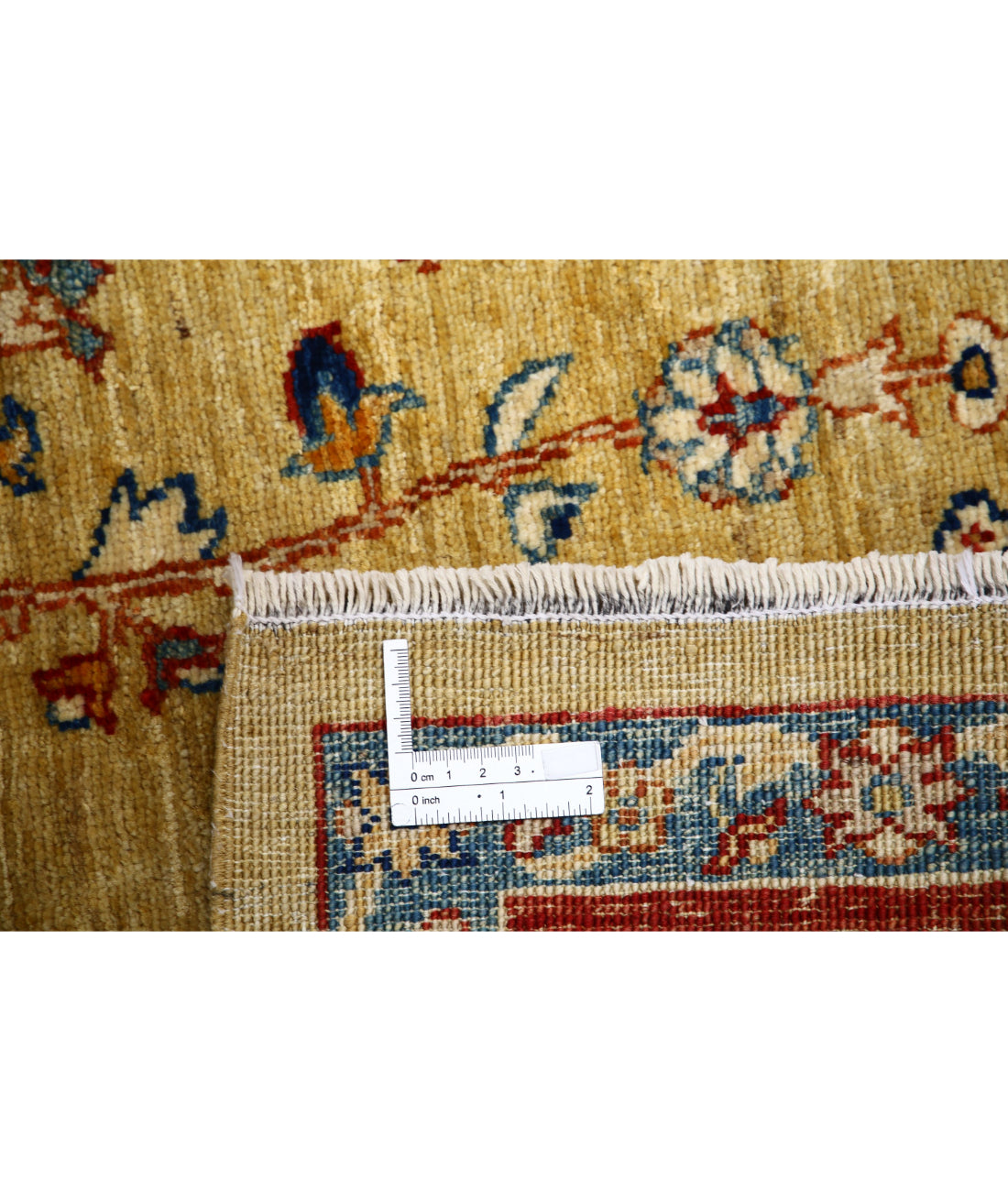 Hand Knotted Bakshaish Wool Rug - 5'6'' x 8'4'' 5'6'' x 8'4'' (165 X 250) / Gold / Red