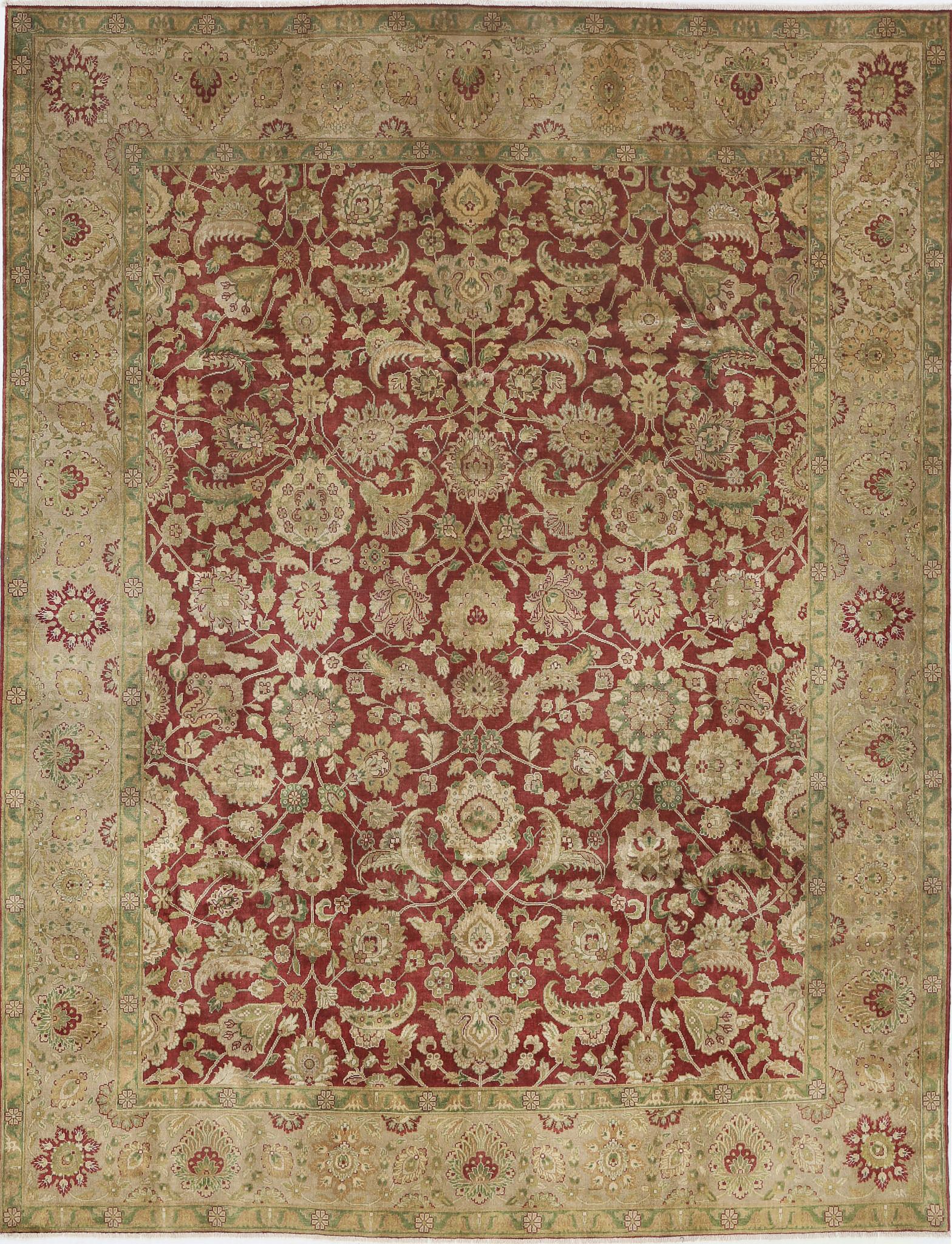 Hand Knotted Ziegler Wool Rug - 8'8'' x 11'4''