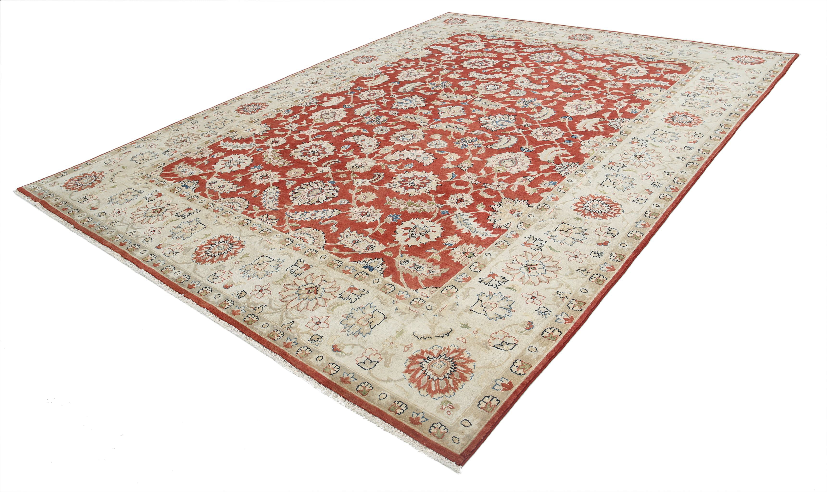 Alfombra de lana Ziegler anudada a mano - 9'0'' x 12'0''