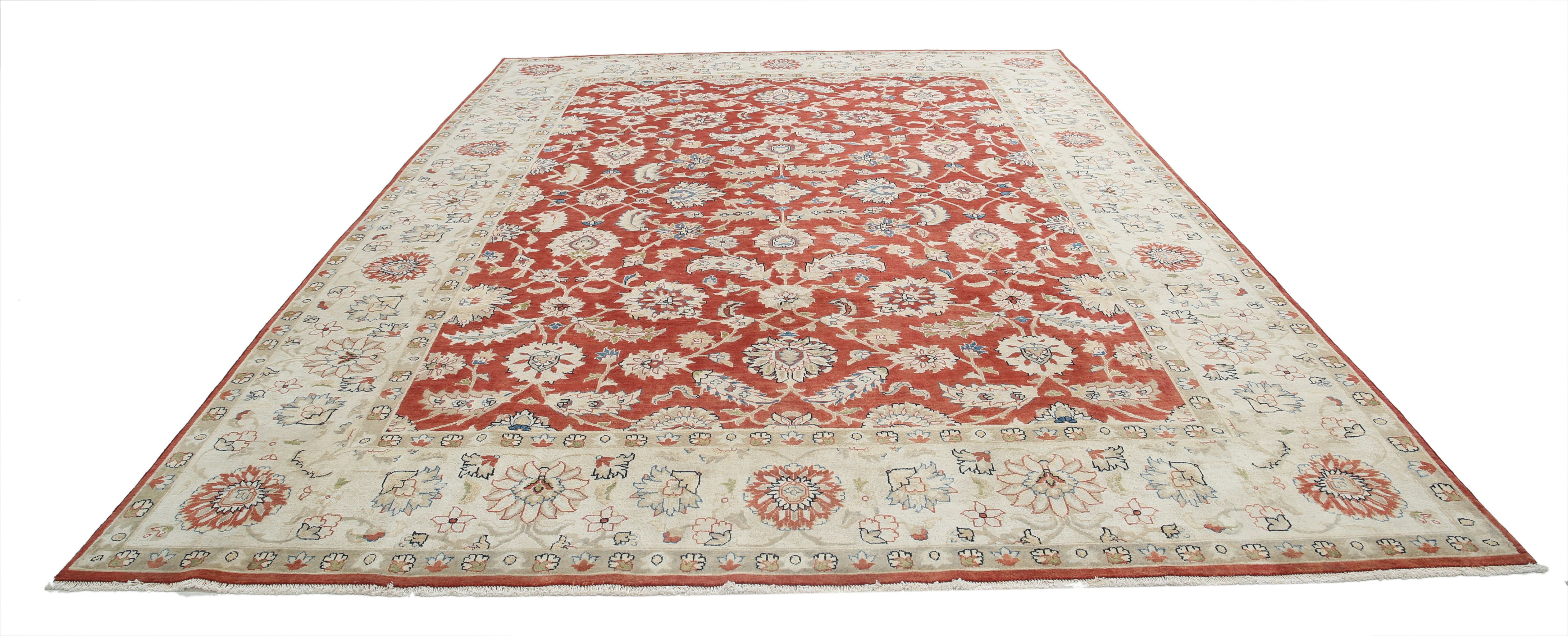 Alfombra de lana Ziegler anudada a mano - 9'0'' x 12'0''