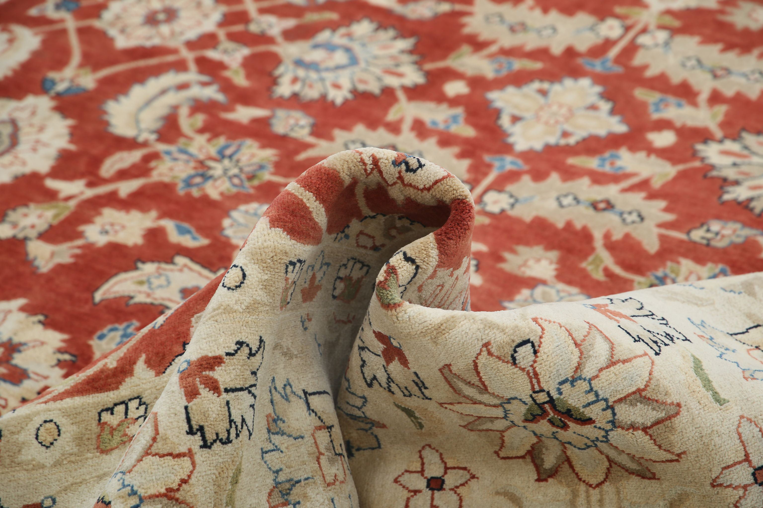 Alfombra de lana Ziegler anudada a mano - 9'0'' x 12'0''