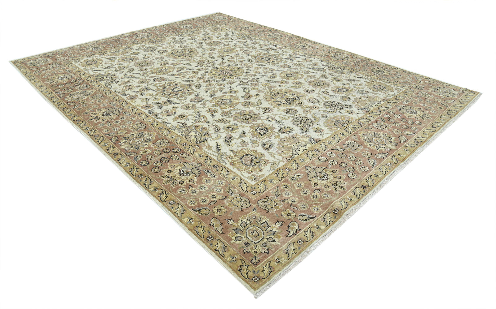 Hand Knotted Ziegler Wool Rug - 8'11'' x 11'4''