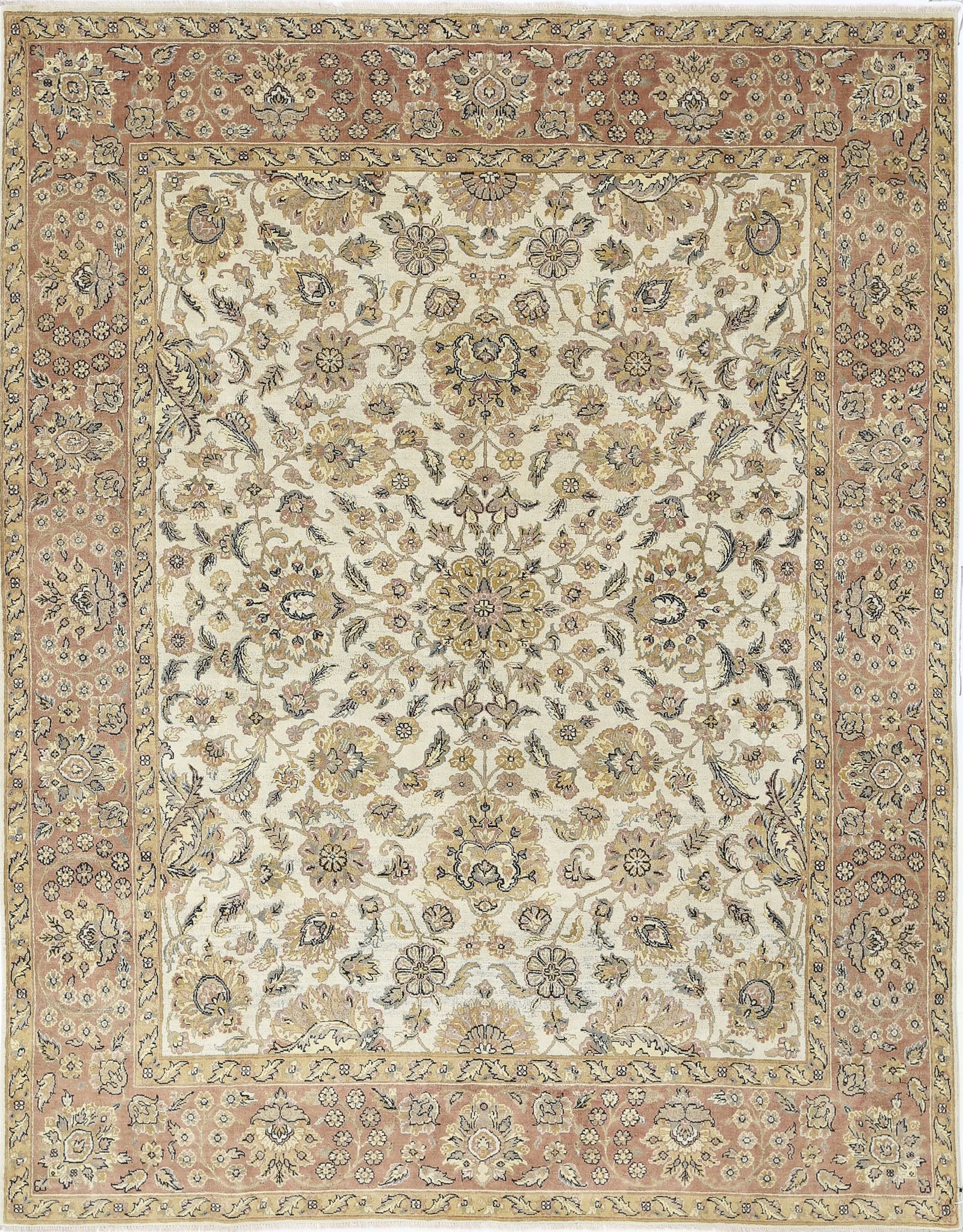 Hand Knotted Ziegler Wool Rug - 8'11'' x 11'4''