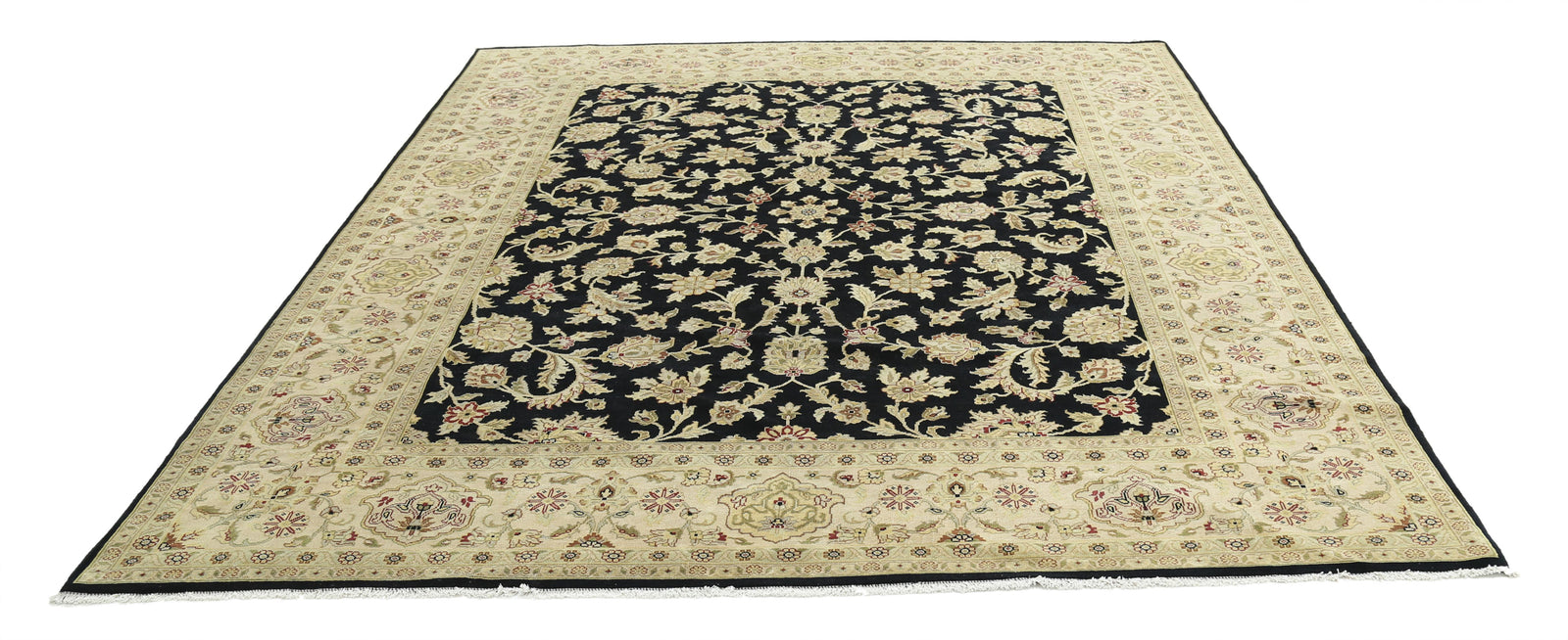 Hand Knotted Ziegler Wool Rug - 7'10'' x 9'9''
