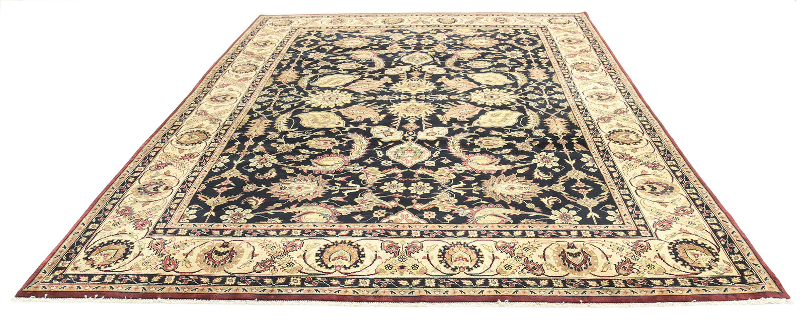 Hand Knotted Ziegler Wool Rug - 8'8'' x 11'9''