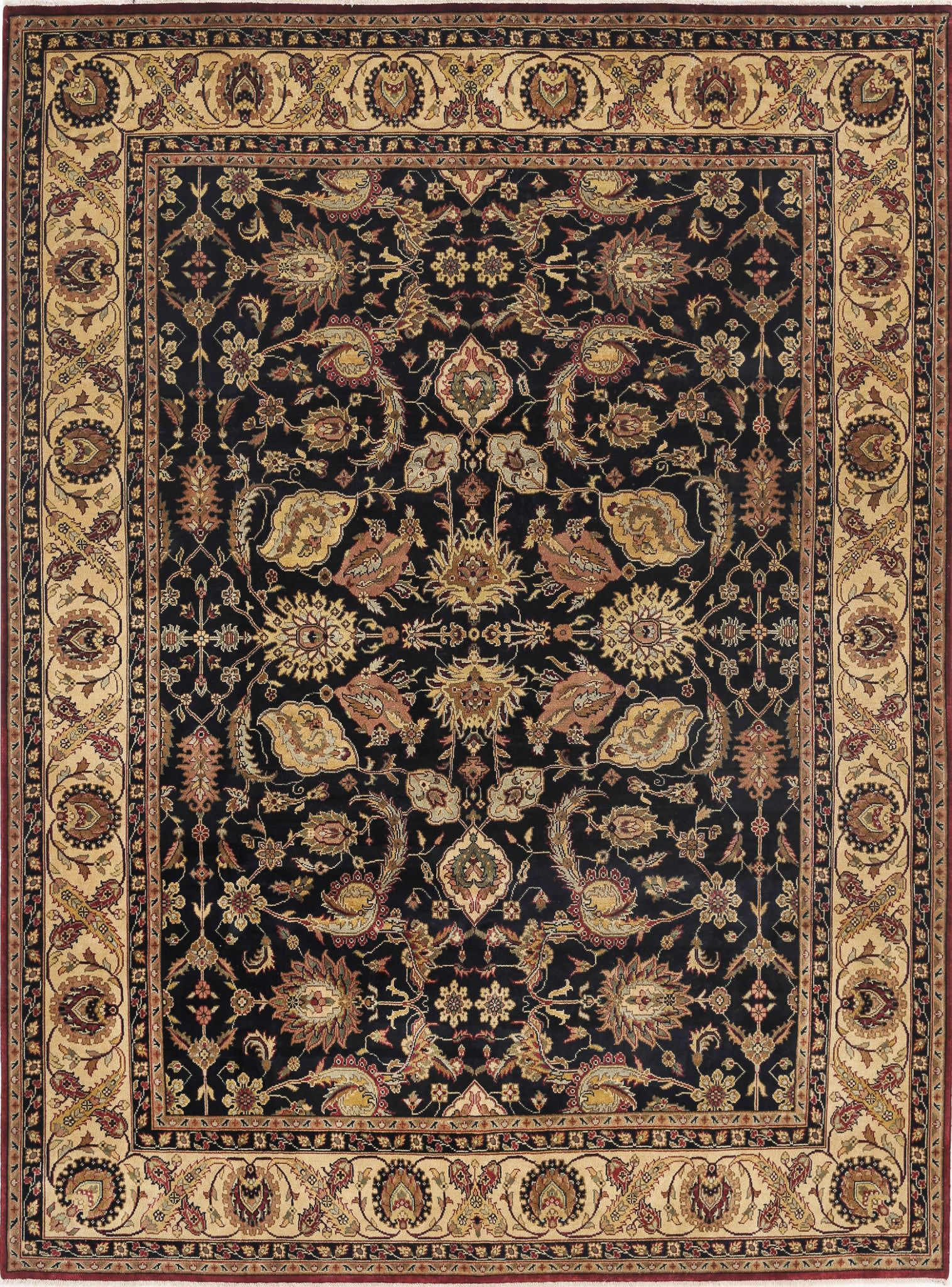 Hand Knotted Ziegler Wool Rug - 8'8'' x 11'9''
