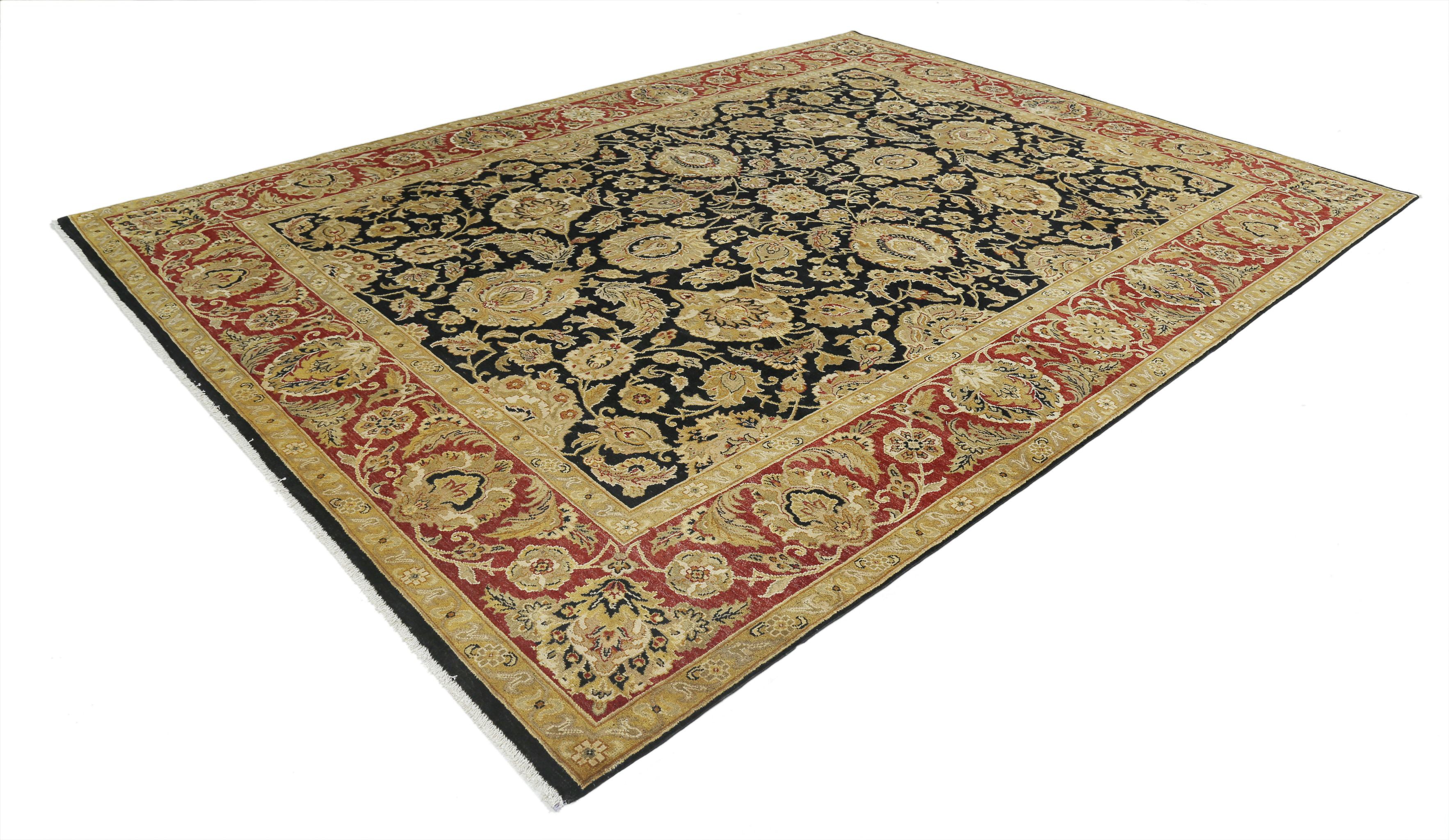 Hand Knotted Ziegler Wool Rug - 9'0'' x 12'0''