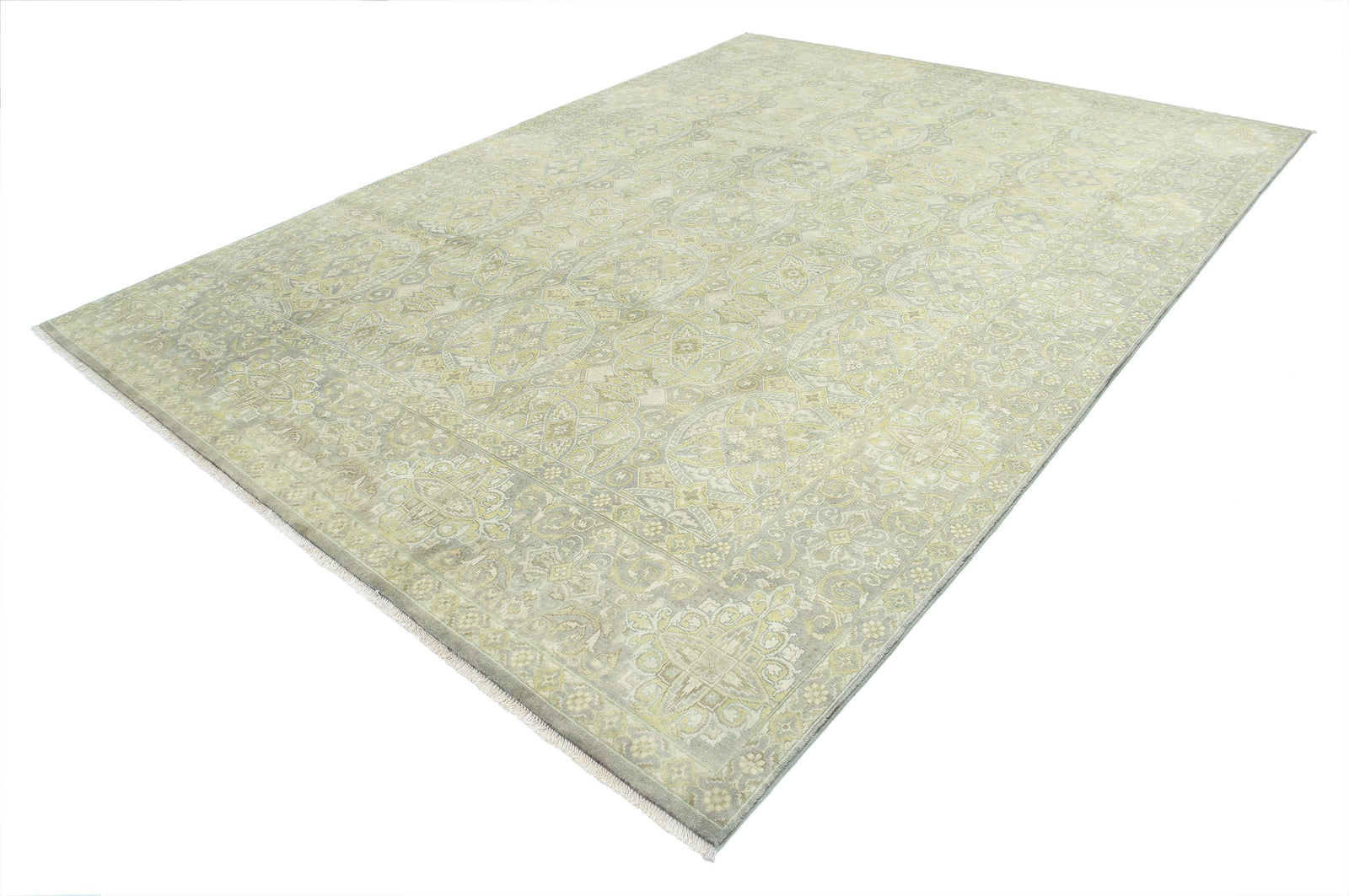 Hand Knotted Ziegler Wool Rug - 8'9'' x 11'8''