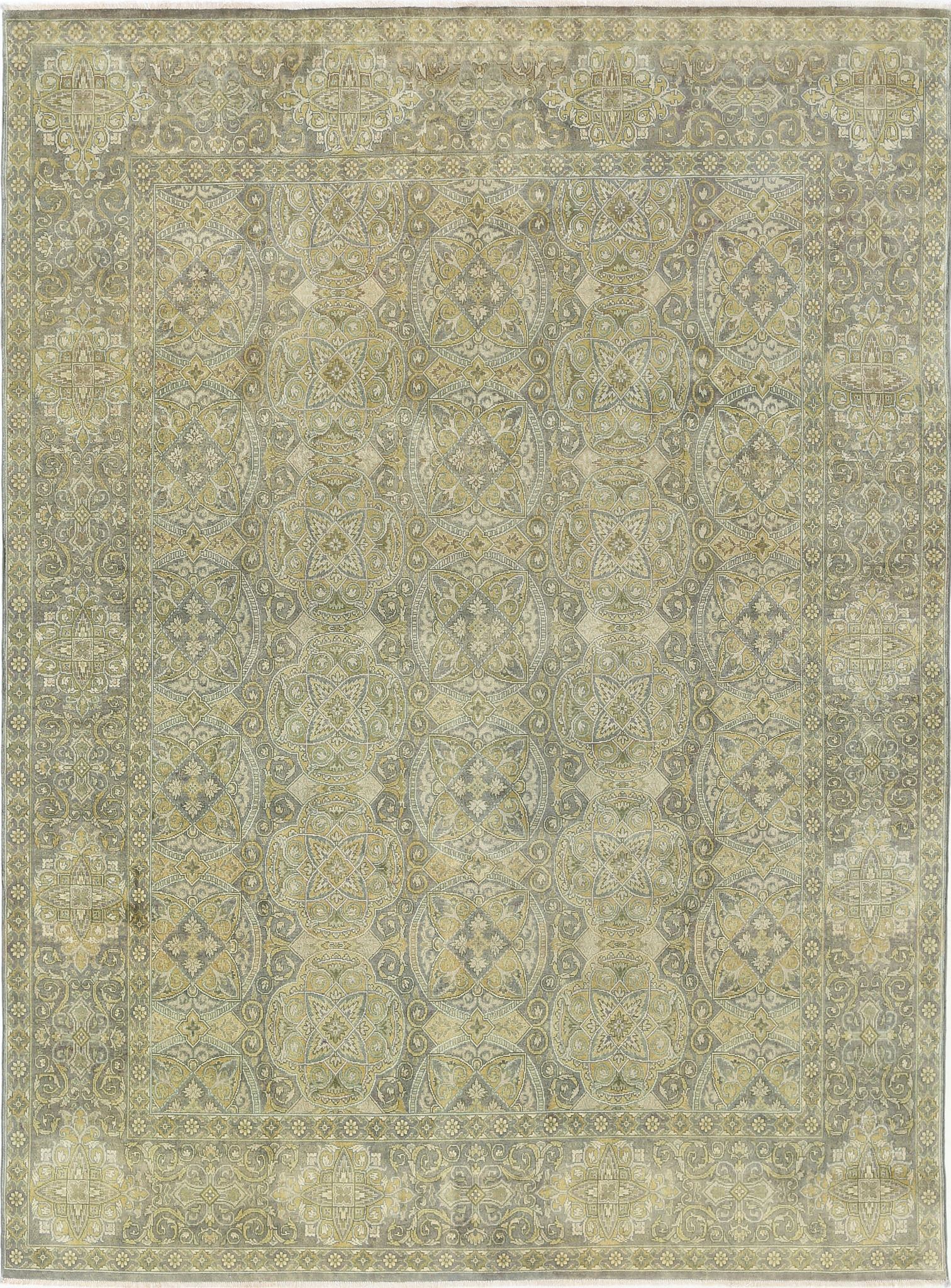 Hand Knotted Ziegler Wool Rug - 8'9'' x 11'8''