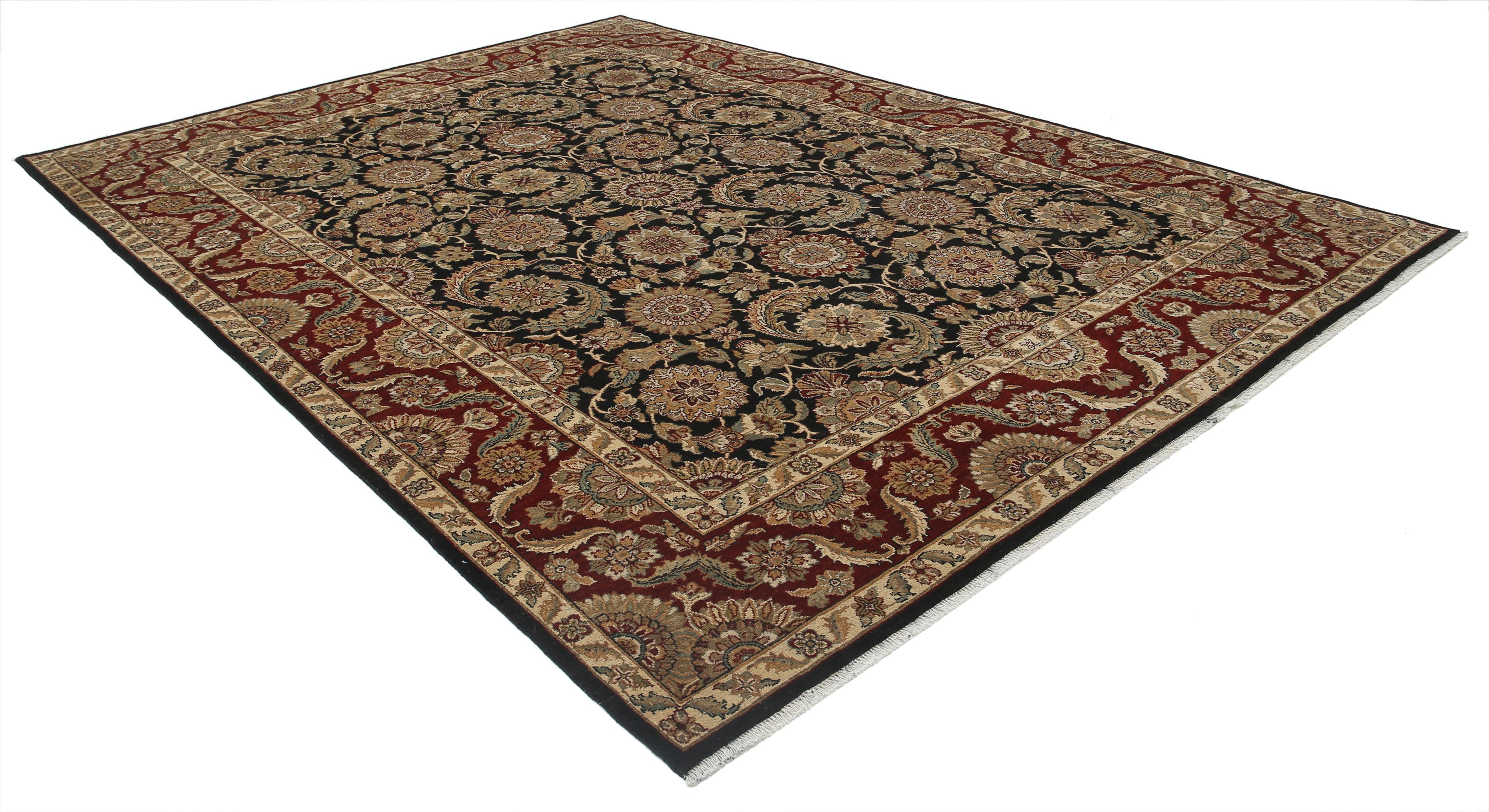 Hand Knotted Ziegler Wool Rug - 8'8'' x 12'0''