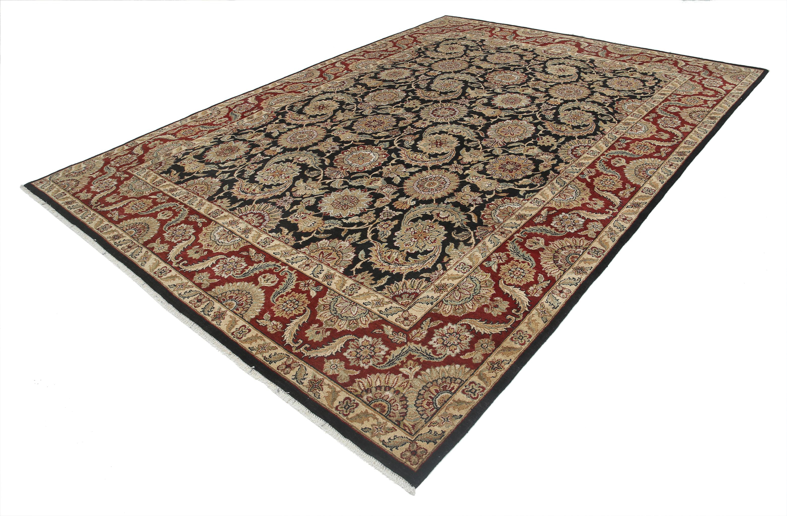 Hand Knotted Ziegler Wool Rug - 8'8'' x 12'0''