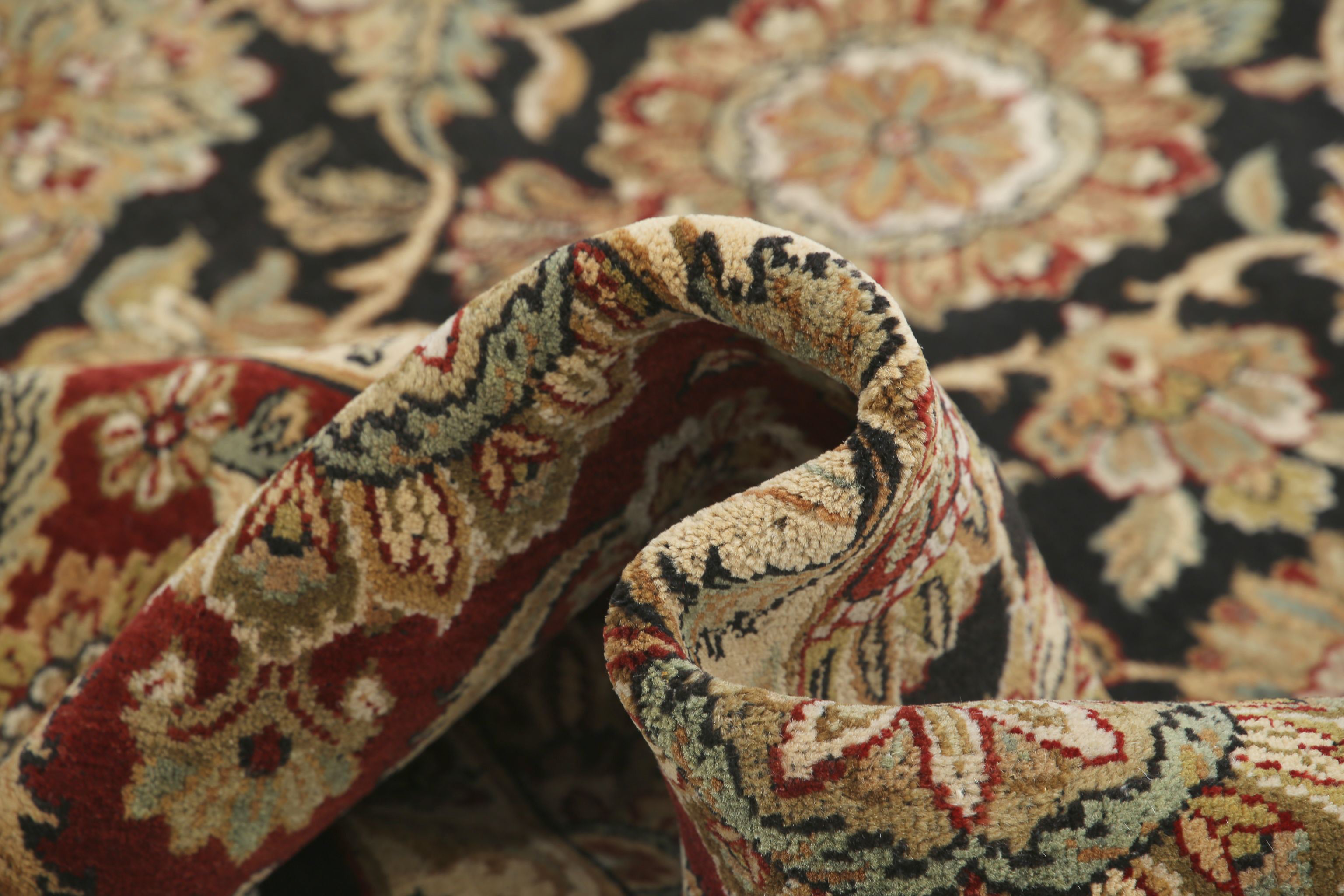 Hand Knotted Ziegler Wool Rug - 8'8'' x 12'0''