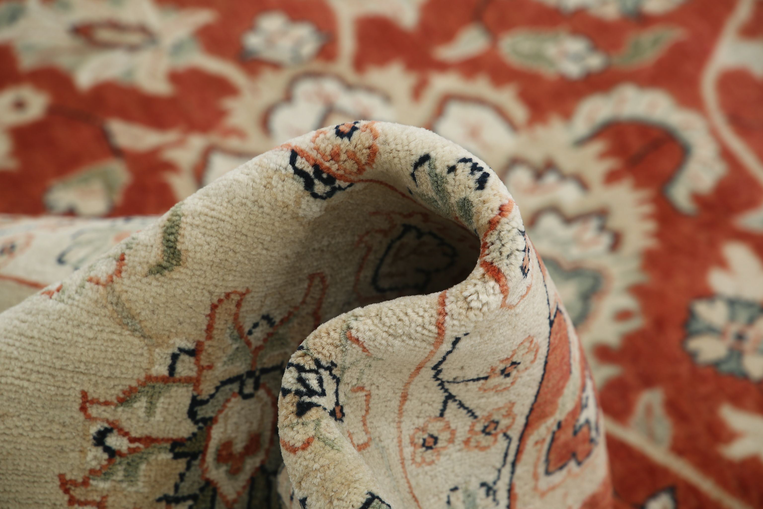 Hand Knotted Ziegler Wool Rug - 11'9'' x 18'0''