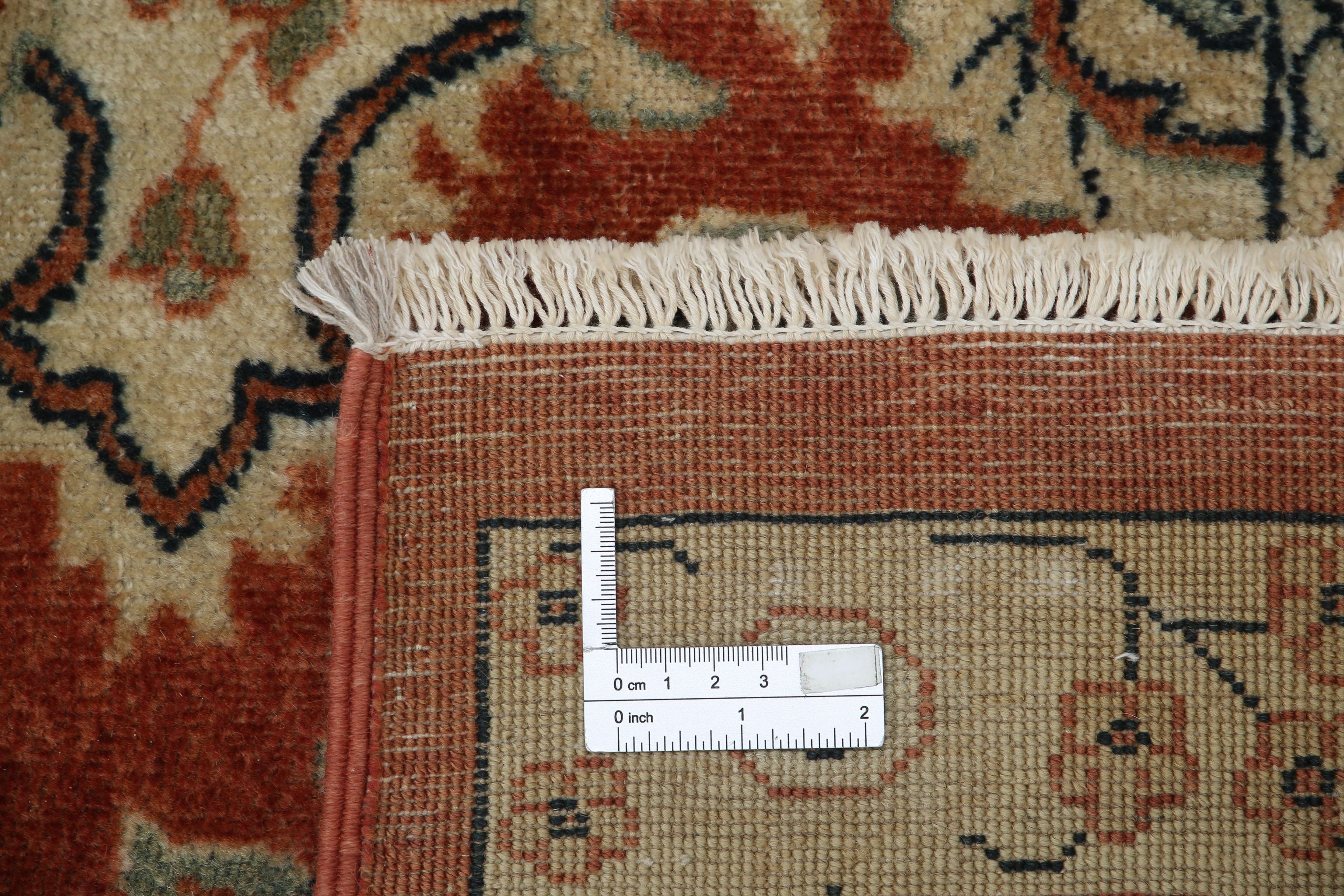 Hand Knotted Ziegler Wool Rug - 11'9'' x 18'0''