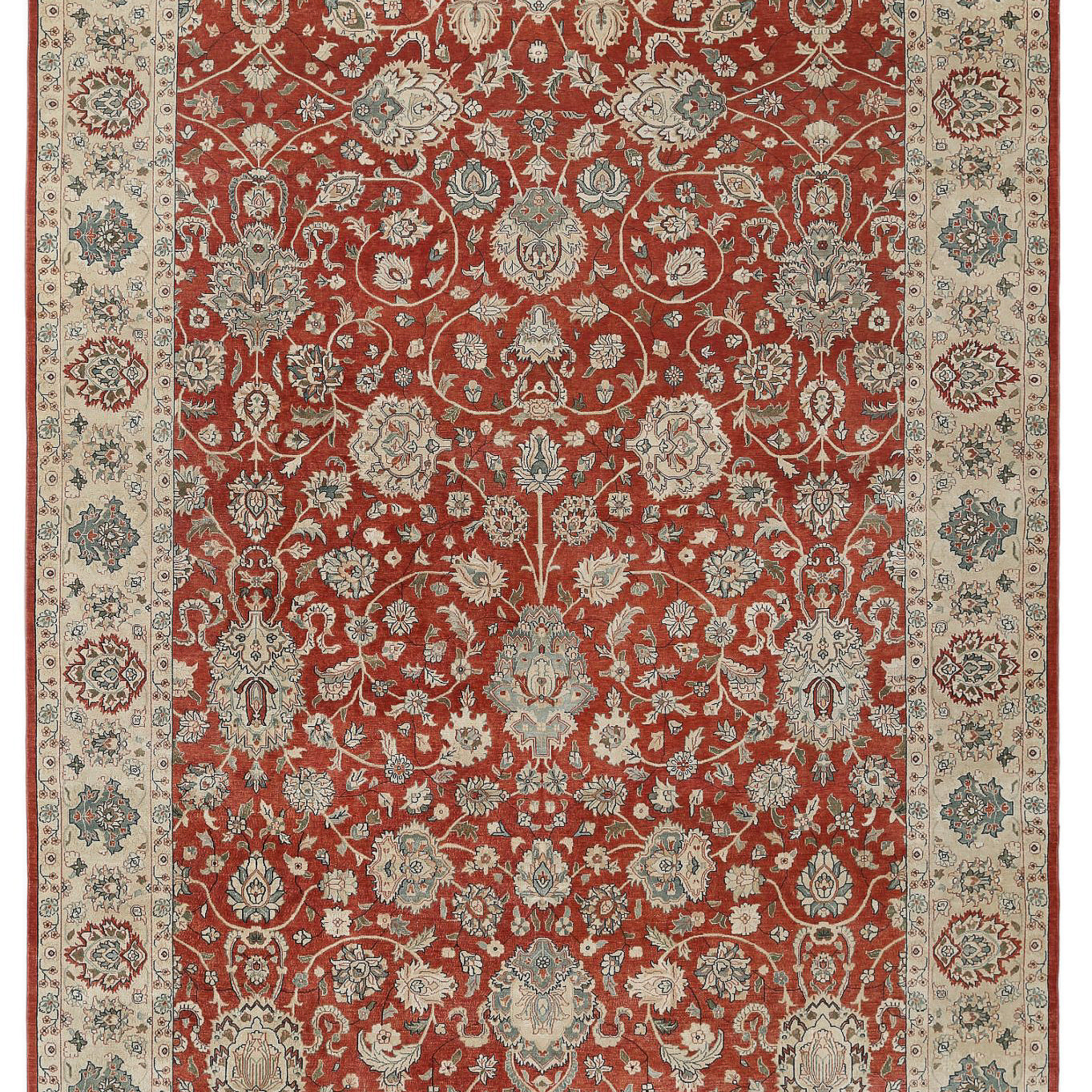 Hand Knotted Ziegler Wool Rug - 11'9'' x 18'0''
