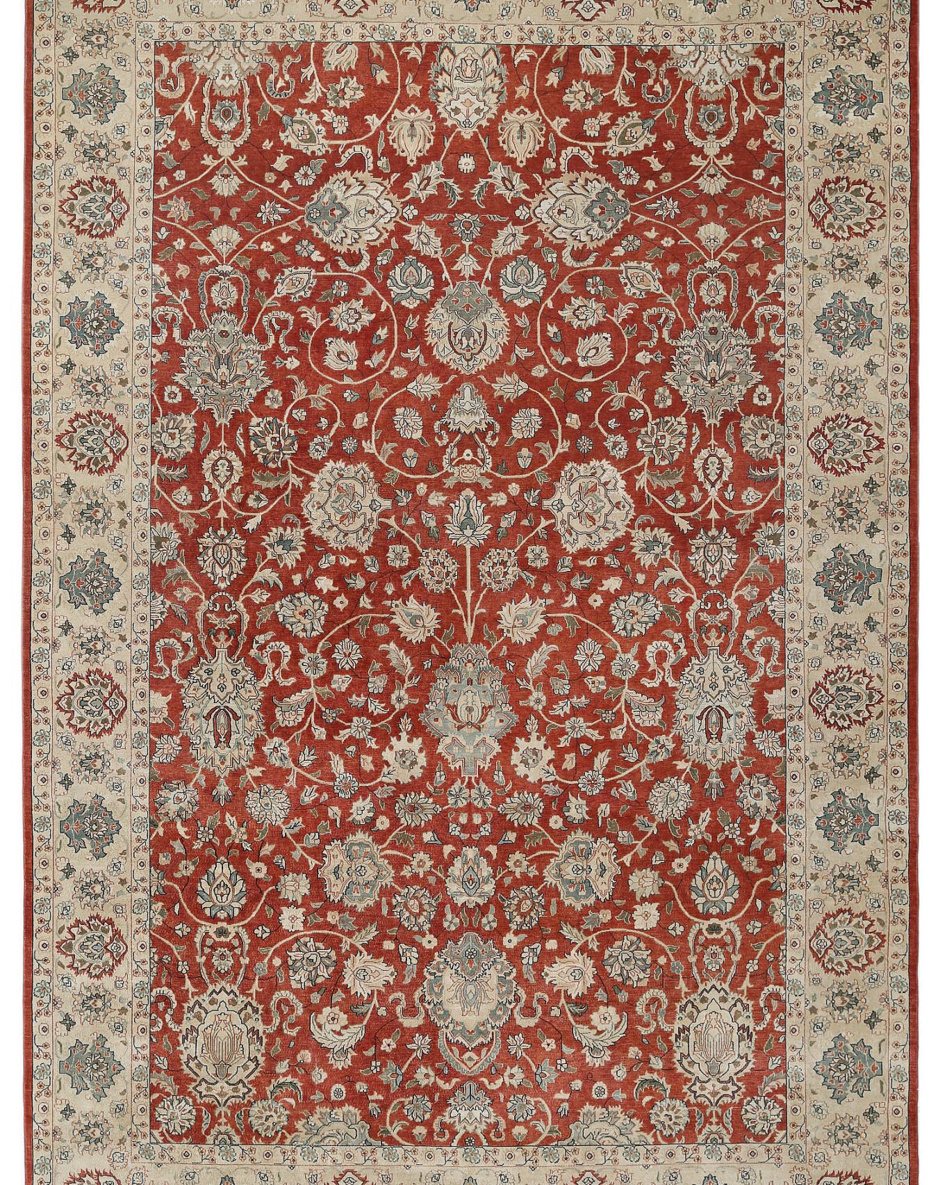 Hand Knotted Ziegler Wool Rug - 11'9'' x 18'0''
