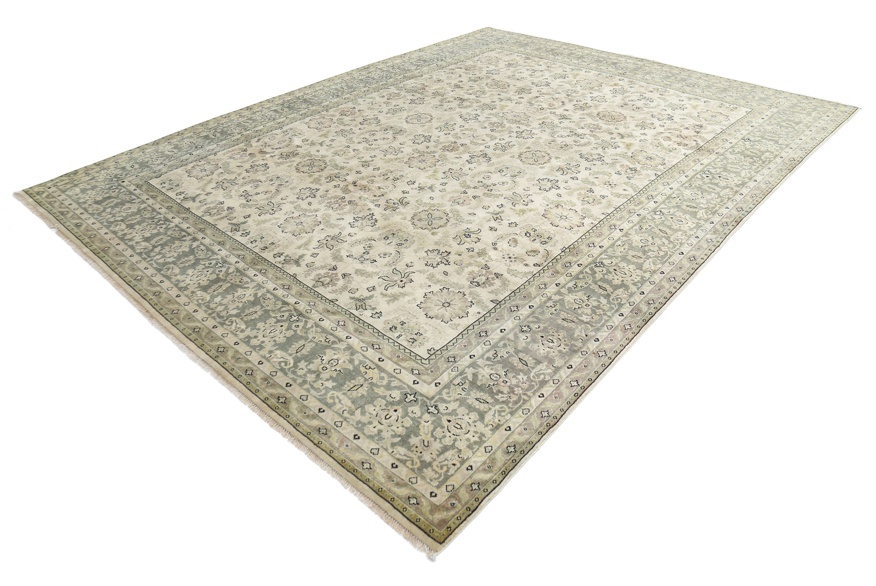 Alfombra de lana Ziegler anudada a mano - 9'0'' x 11'10''