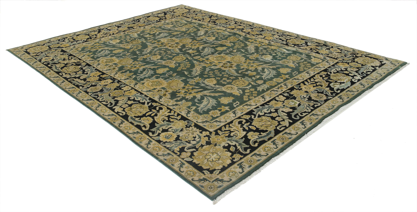 Hand Knotted Ziegler Wool Rug - 7'10'' x 10'0''