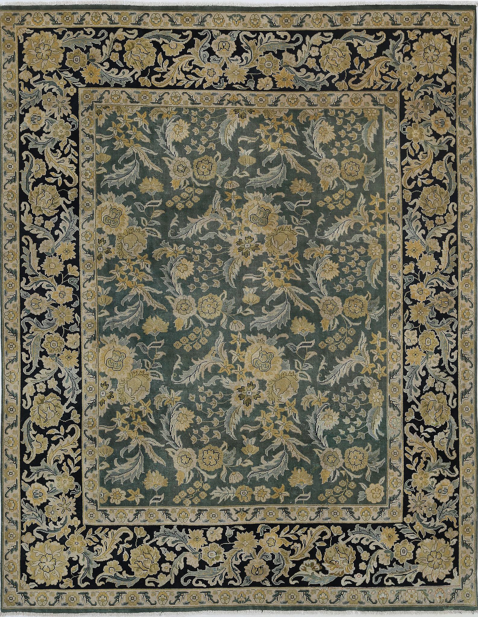 Hand Knotted Ziegler Wool Rug - 7'10'' x 10'0''