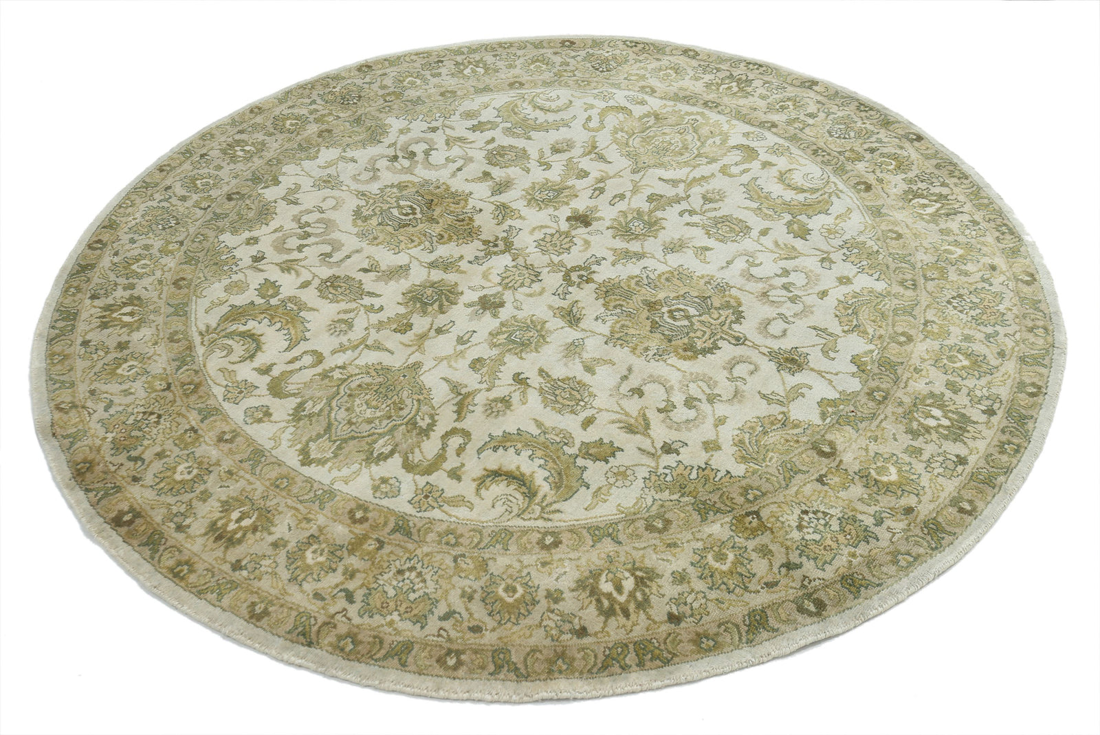 Hand Knotted Ziegler Wool Rug - 5'10'' x 5'11''