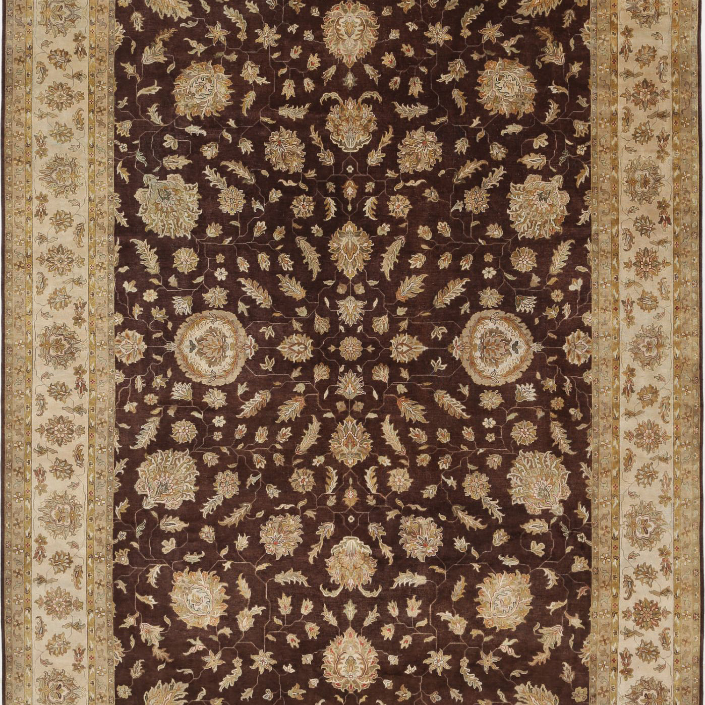 Hand Knotted Ziegler Wool Rug - 11'9'' x 17'6''