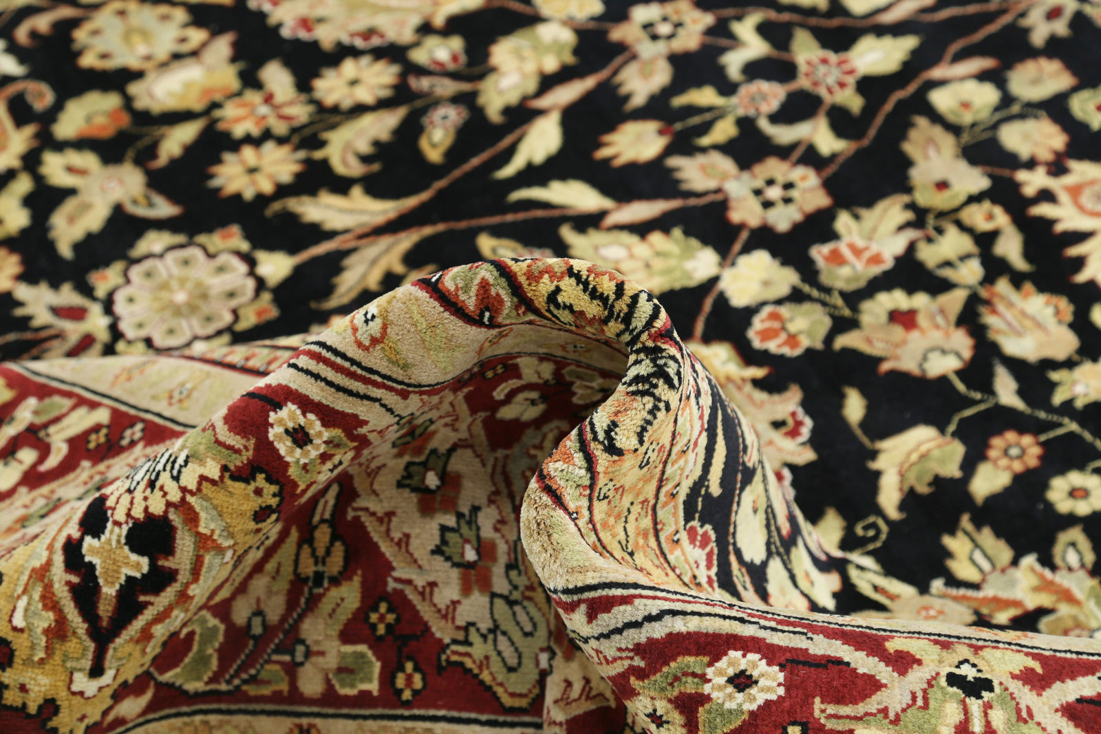 Hand Knotted Ziegler Wool Rug - 11'9'' x 17'11''