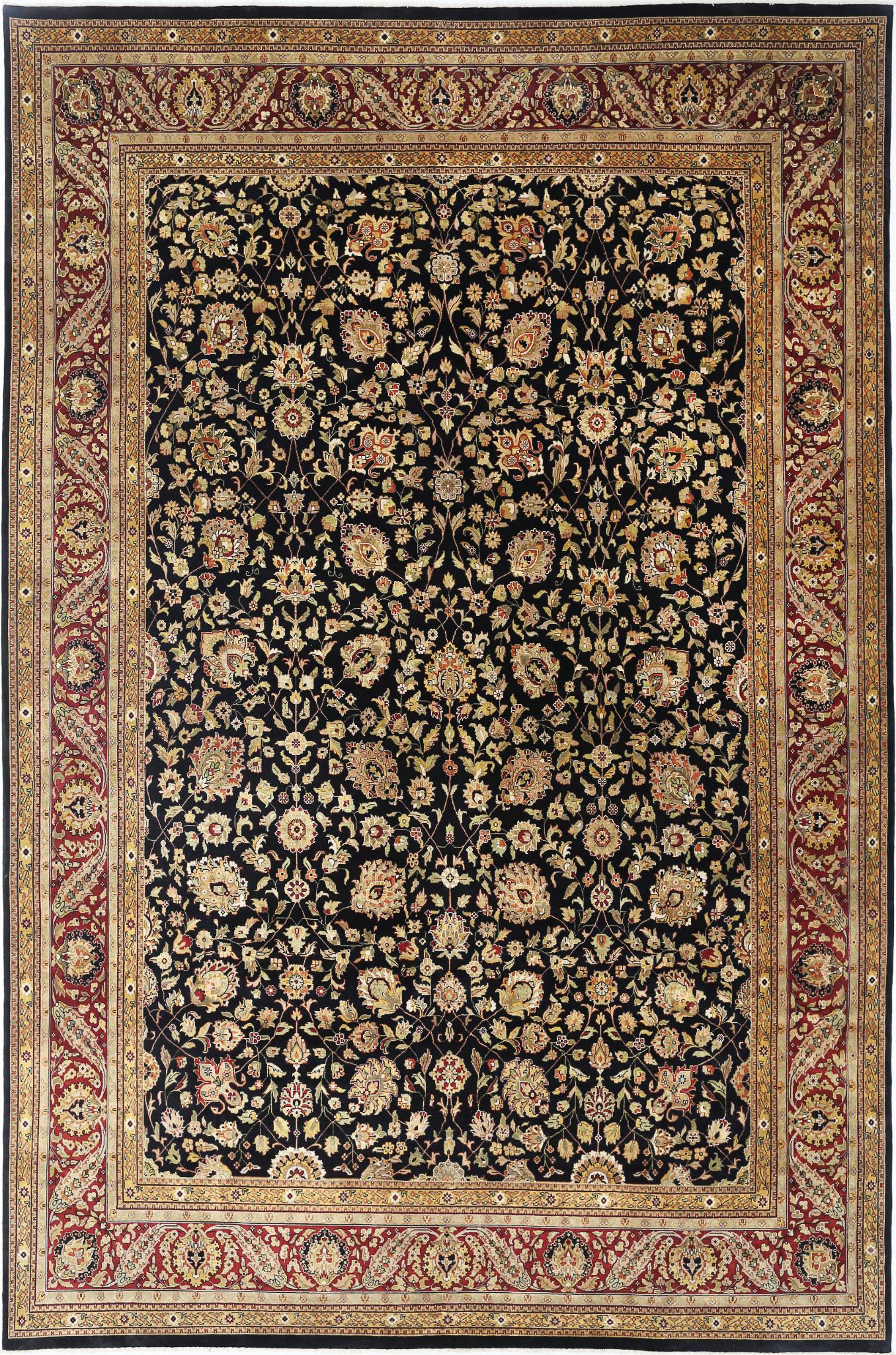 Hand Knotted Ziegler Wool Rug - 11'9'' x 17'11''