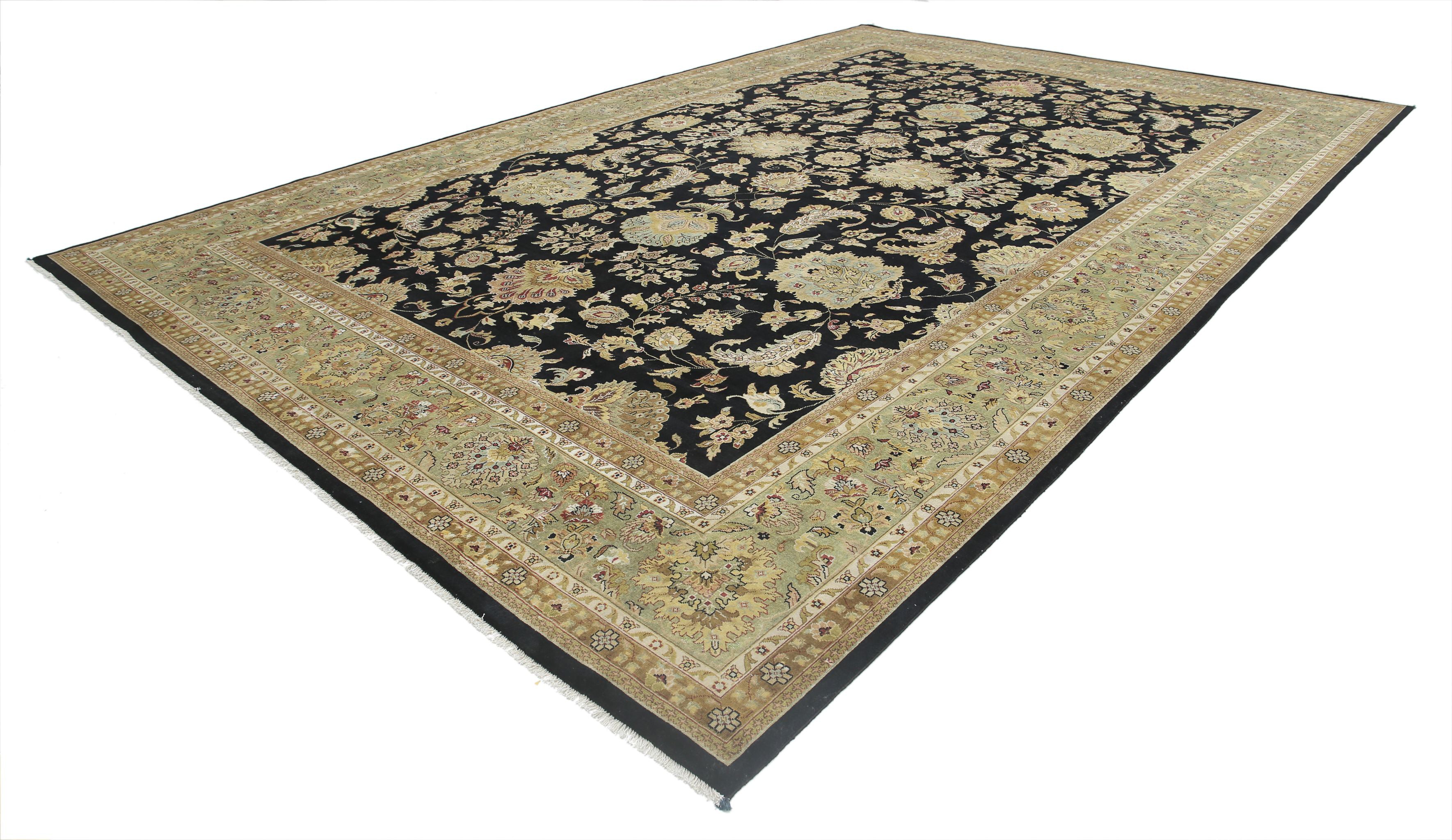 Hand Knotted Ziegler Wool Rug - 11'10'' x 18'3''