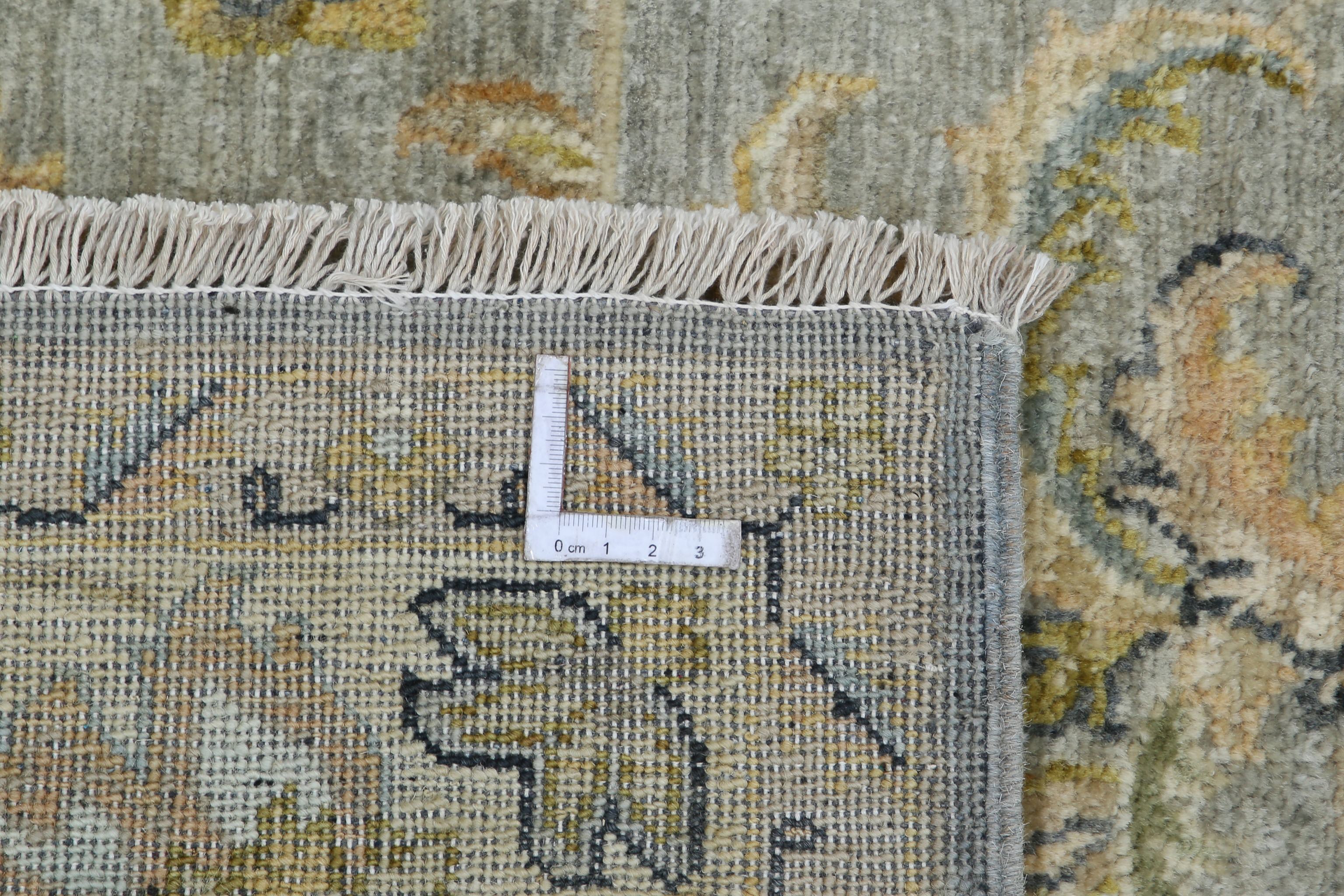 Hand Knotted Ziegler Wool Rug - 5'5'' x 8'3''