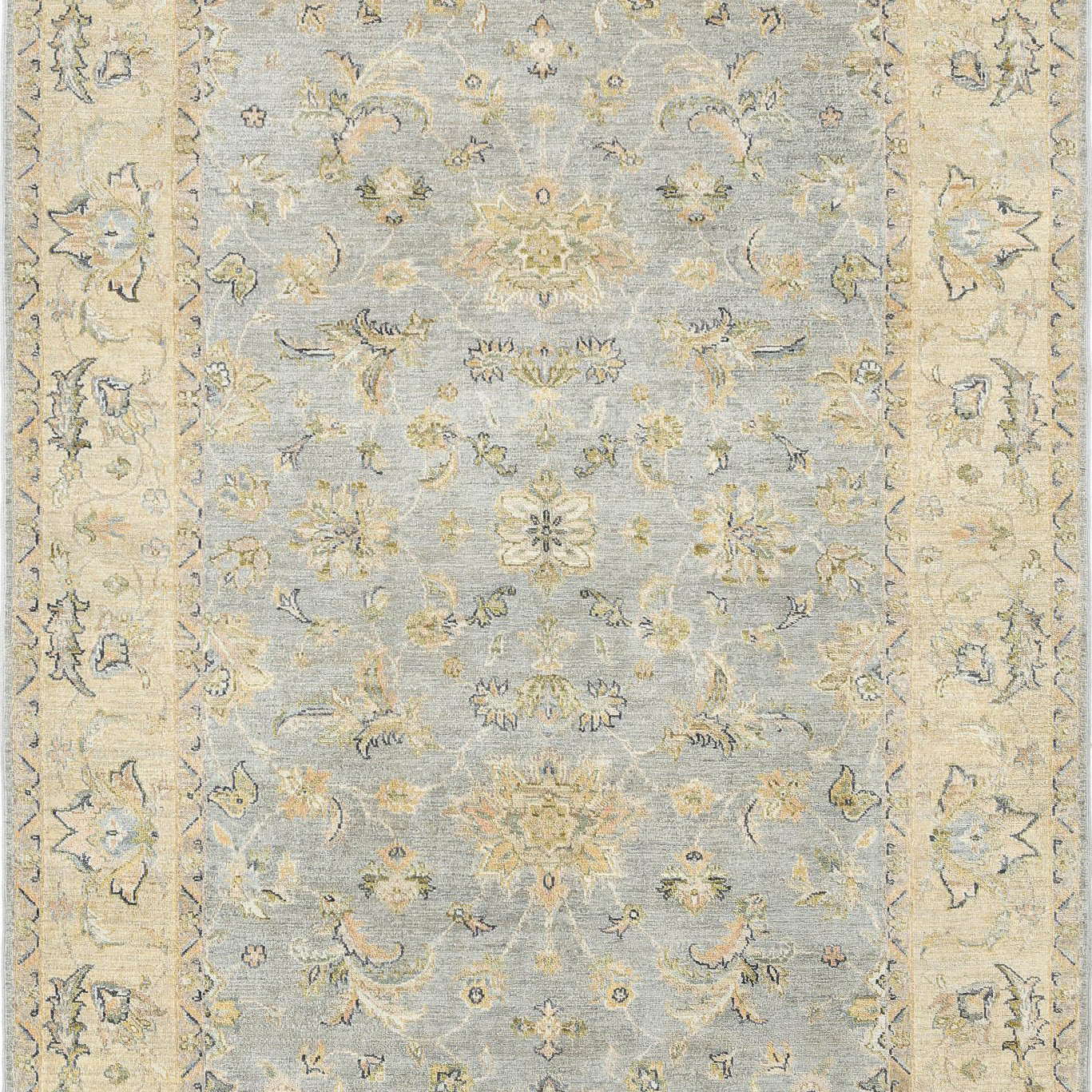Hand Knotted Ziegler Wool Rug - 5'5'' x 8'3''