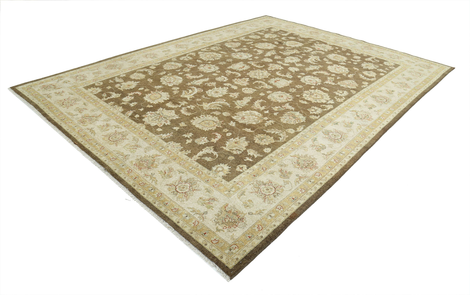 Hand Knotted Ziegler Wool Rug - 8'8'' x 11'6''