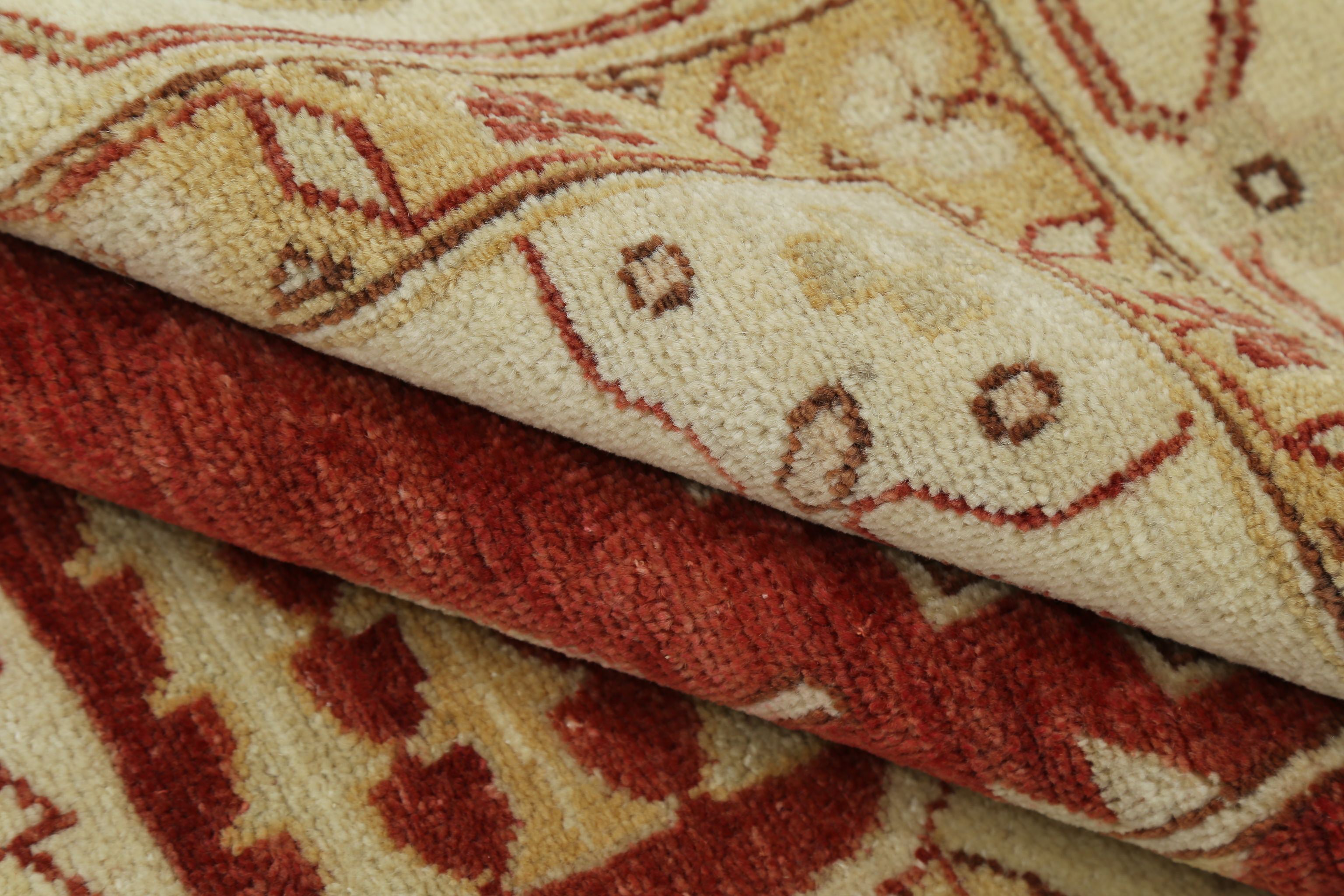 Hand Knotted Ziegler Wool Rug - 9'0'' x 12'1''