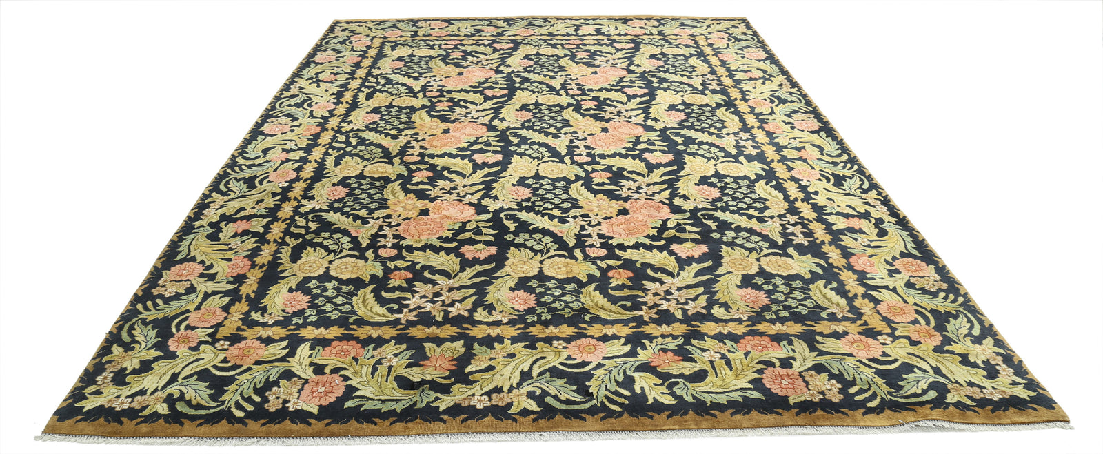 Hand Knotted Ziegler Wool Rug - 8'9'' x 11'10''