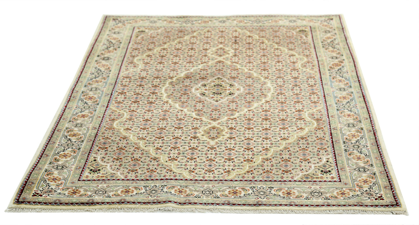 Hand Knotted Ziegler Wool Rug - 4'0'' x 5'11''