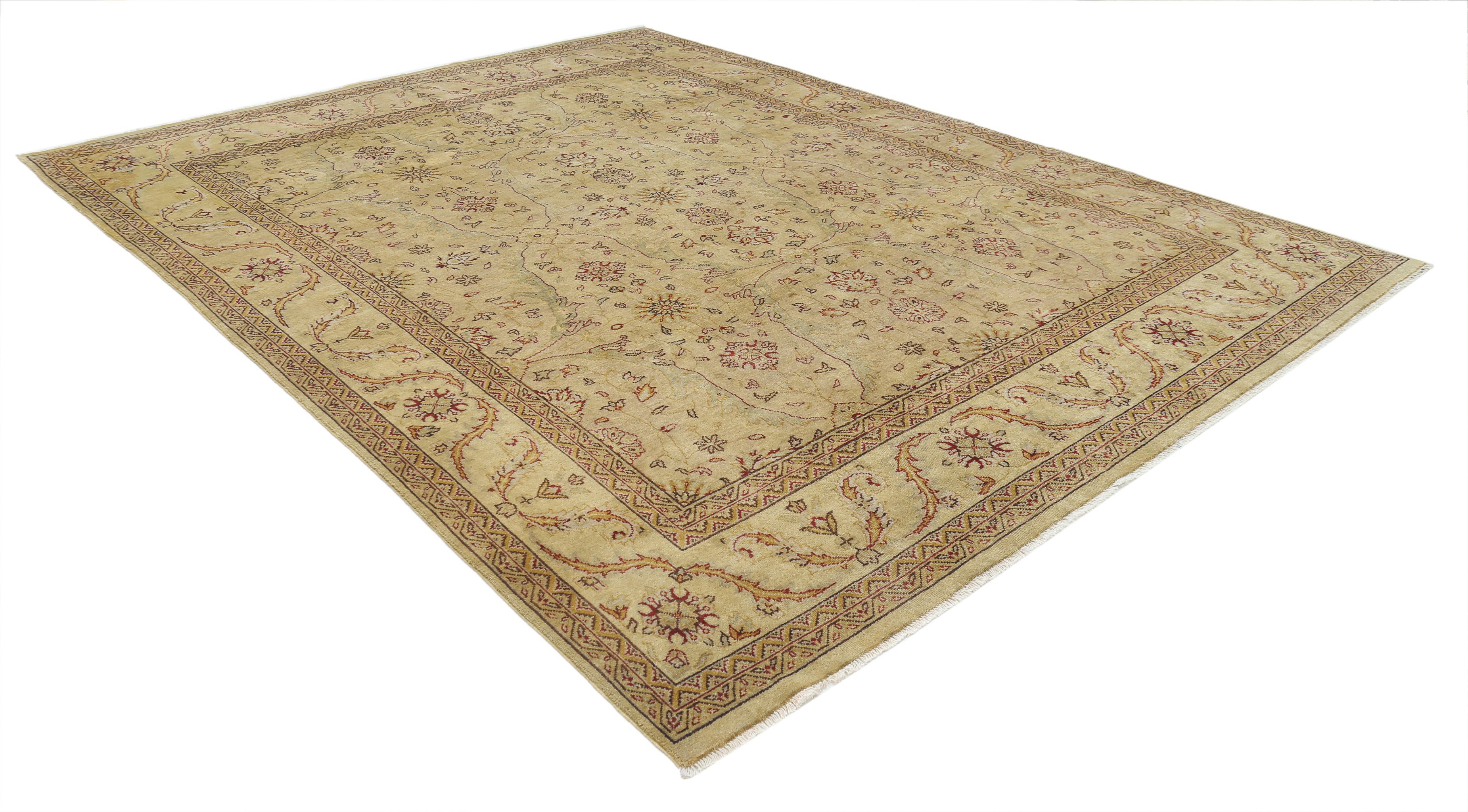 Alfombra de lana Ziegler anudada a mano - 9'0'' x 11'7''