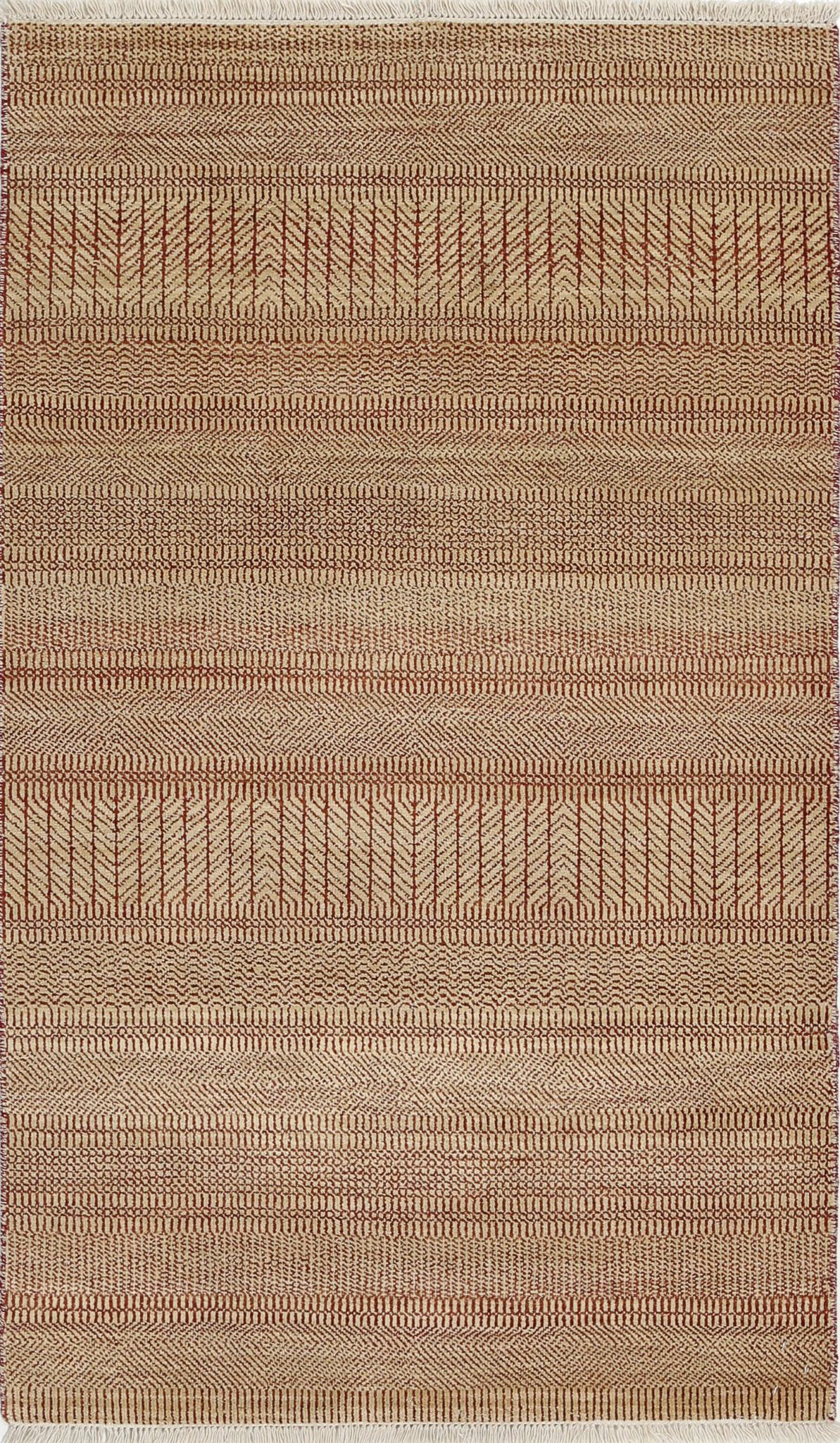 Hand Knotted Ziegler Wool Rug - 3'0'' x 5'1''