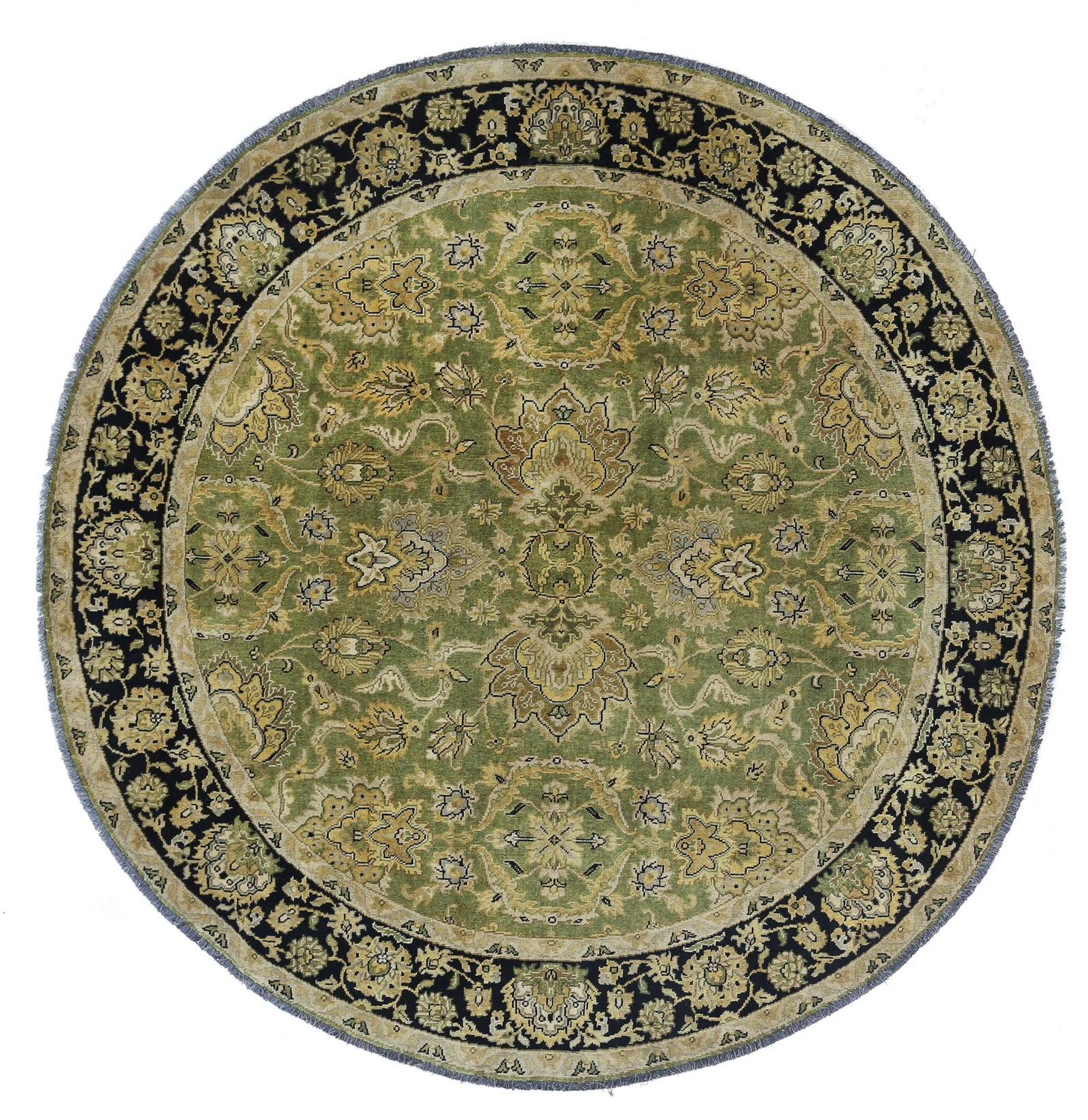 Hand Knotted Ziegler Wool Rug - 5'9'' x 5'10''