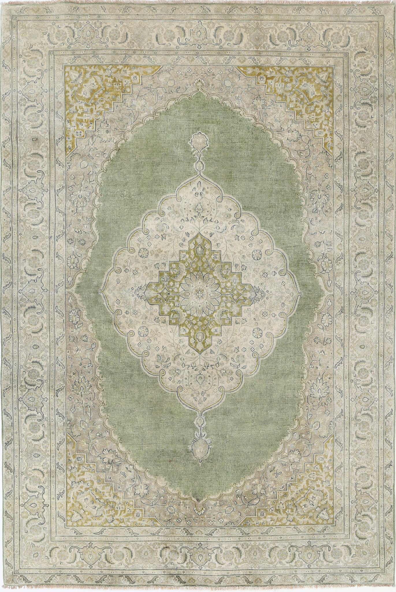 Hand Knotted Ziegler Wool Rug - 5'11'' x 8'9''