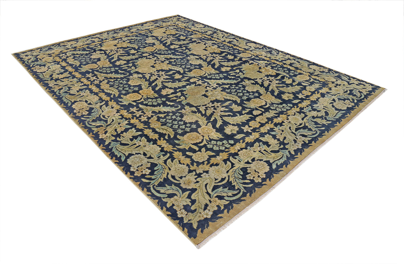Hand Knotted Ziegler Wool Rug - 7'11'' x 10'1''