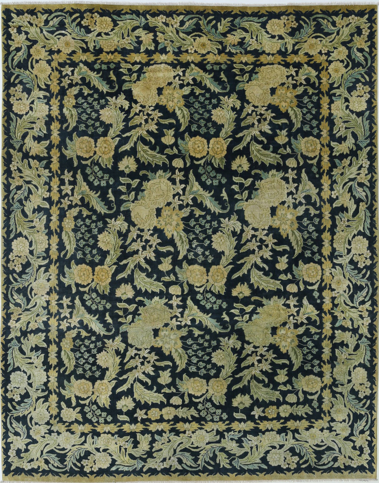Hand Knotted Ziegler Wool Rug - 7'11'' x 10'1''