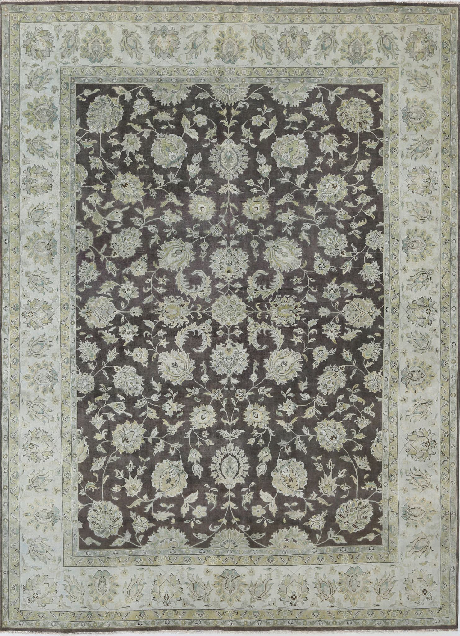 Hand Knotted Ziegler Wool Rug - 10'0'' x 13'6''