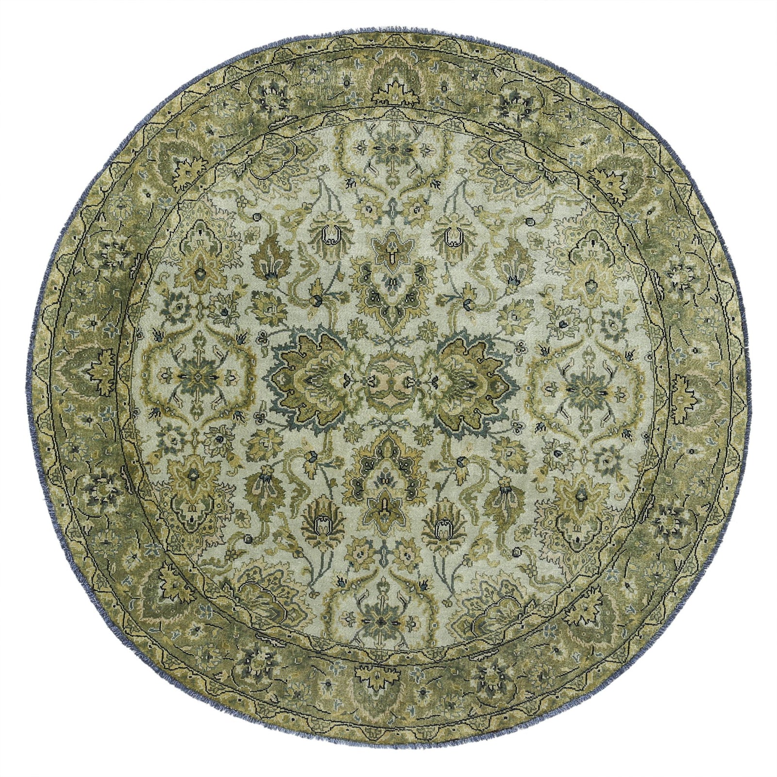 Hand Knotted Ziegler Wool Rug - 5'9'' x 5'9''