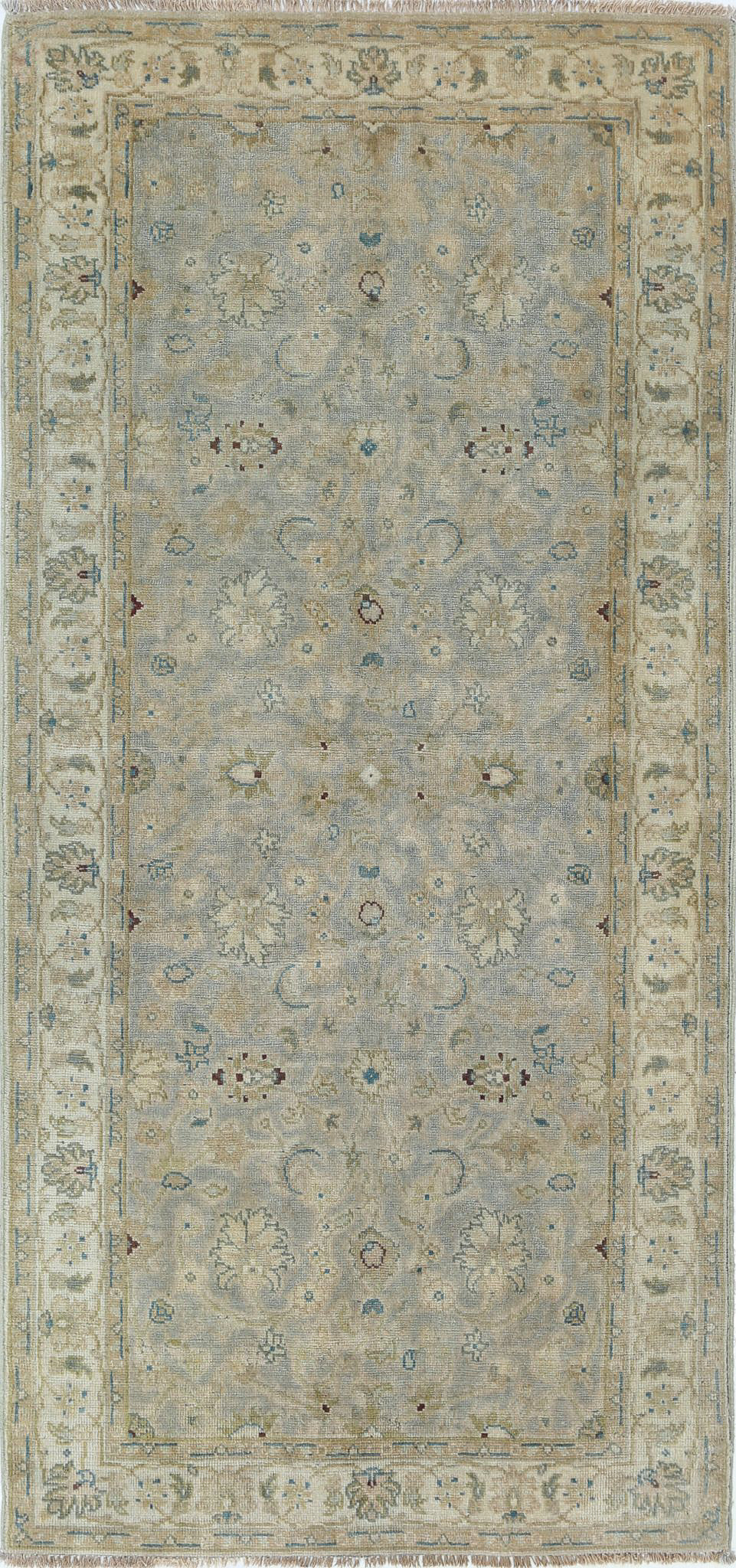 Hand Knotted Ziegler Wool Rug - 2'7'' x 5'7''