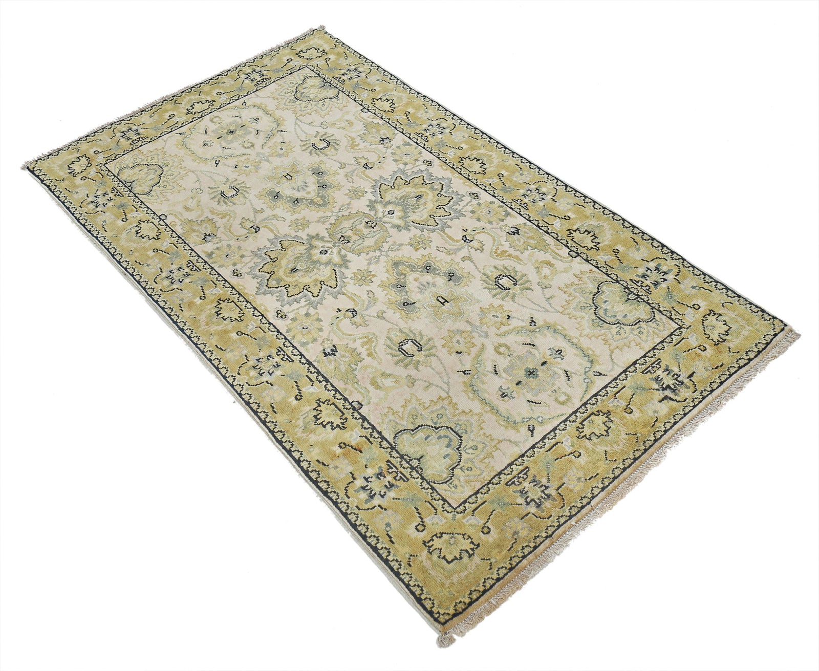 Hand Knotted Ziegler Wool Rug - 2'10'' x 4'10''