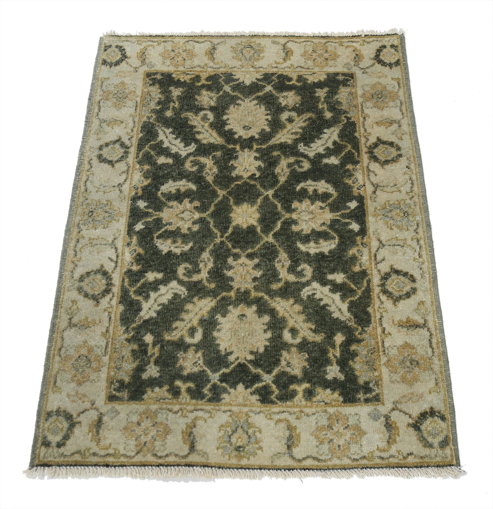 Hand Knotted Ziegler Wool Rug - 2'0'' x 2'10''