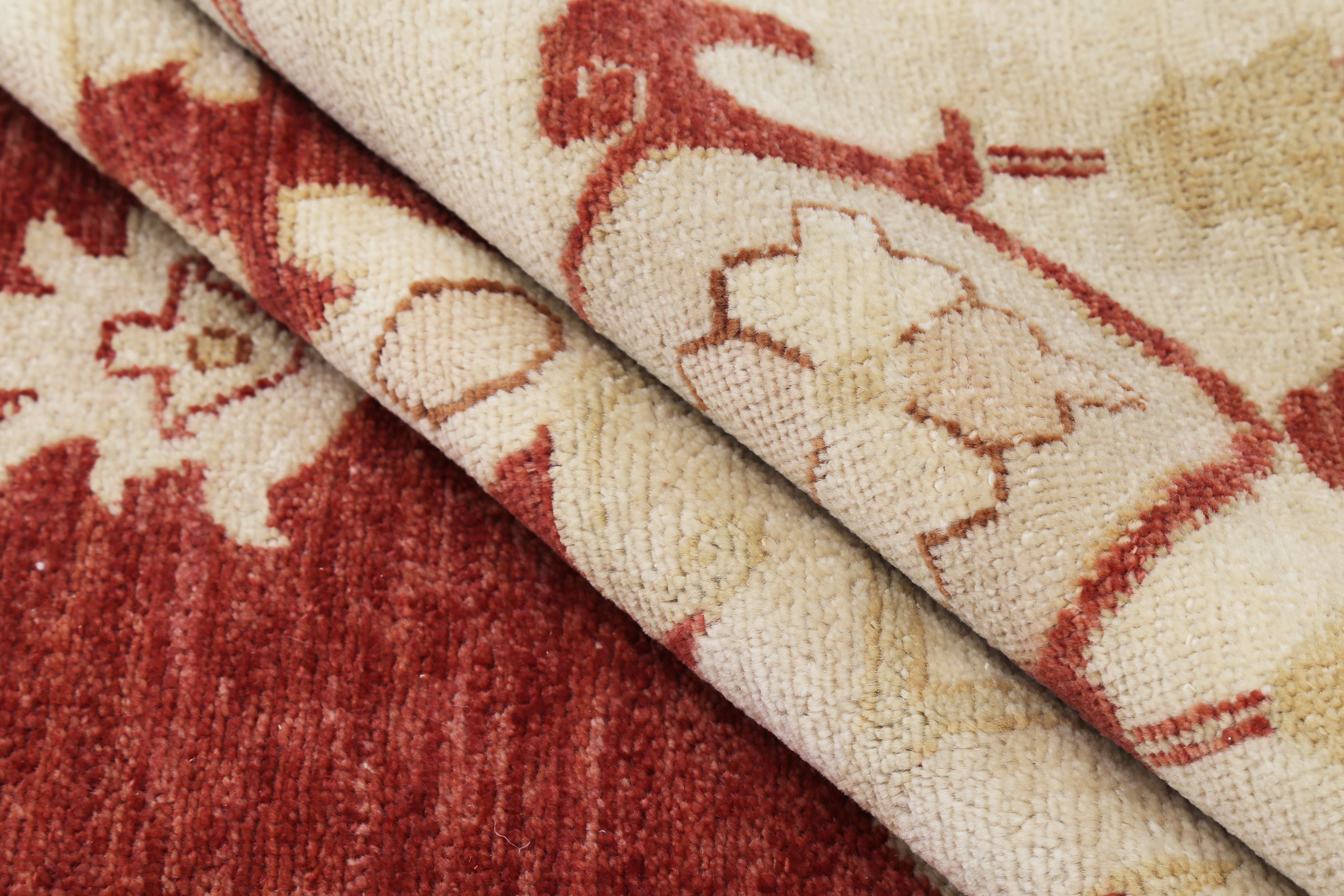 Hand Knotted Ziegler Wool Rug - 11'8'' x 14'11''