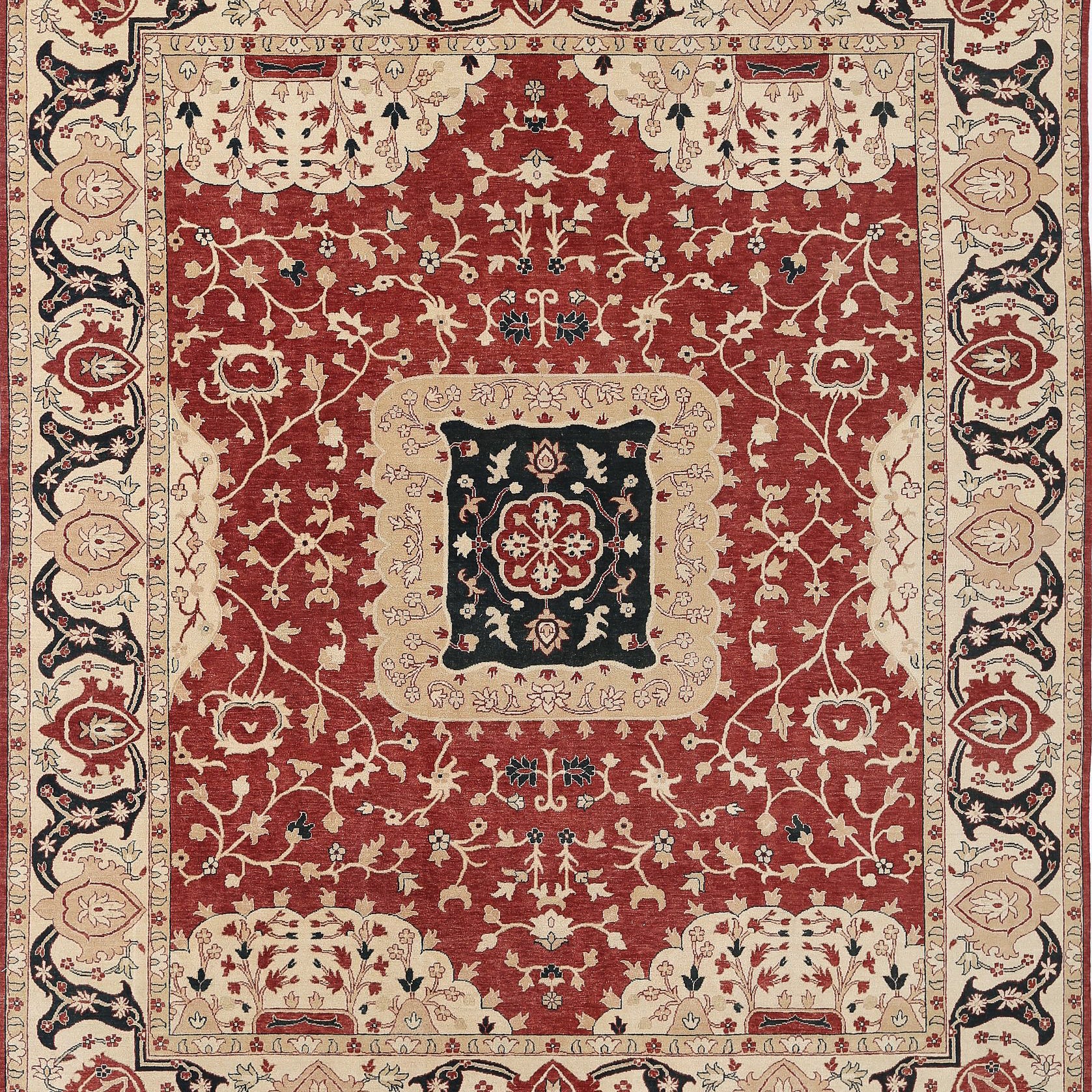 Hand Knotted Ziegler Wool Rug - 11'11'' x 14'8''