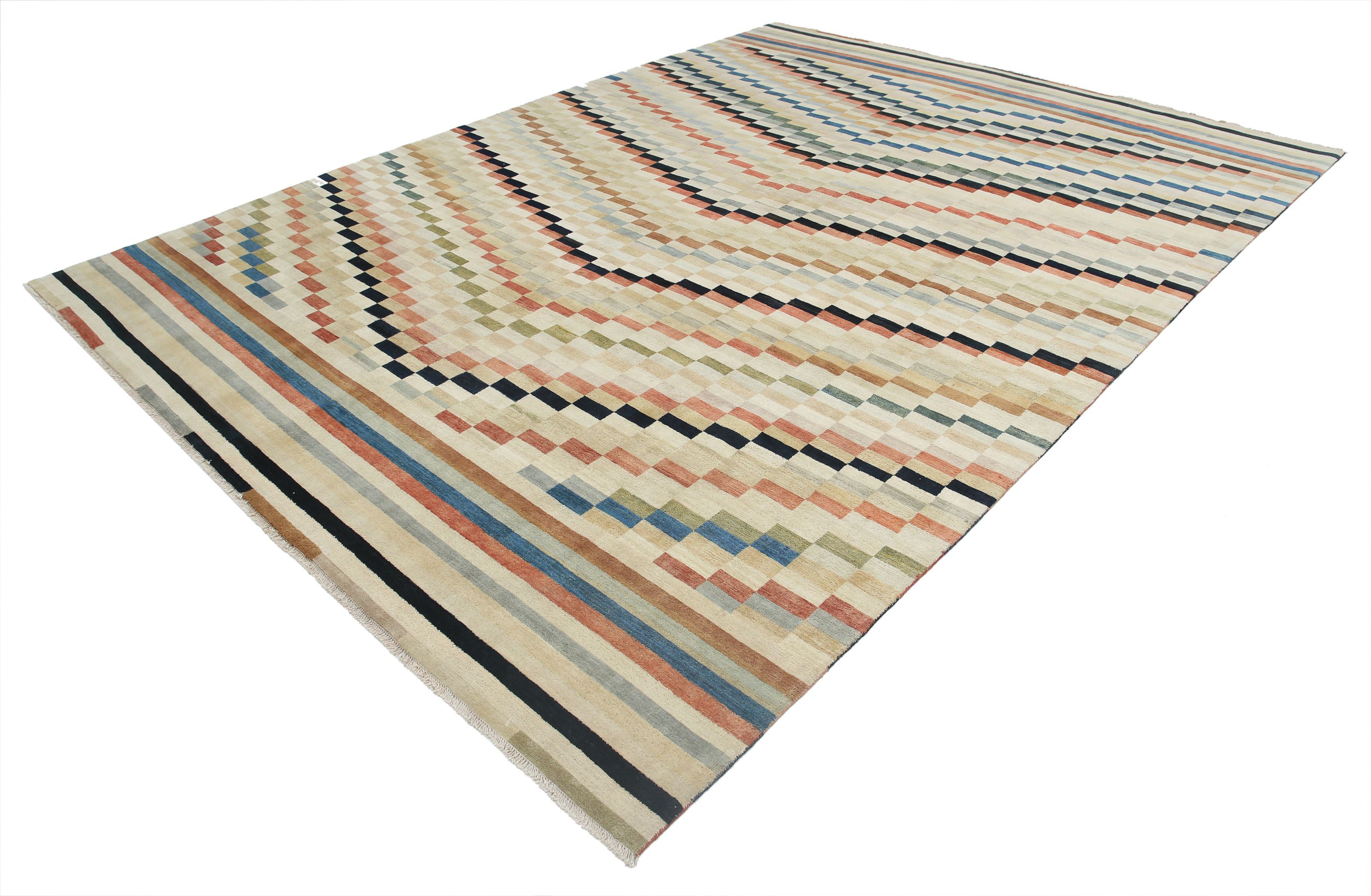 Hand Knotted Ziegler Wool Rug - 8'11'' x 11'11''
