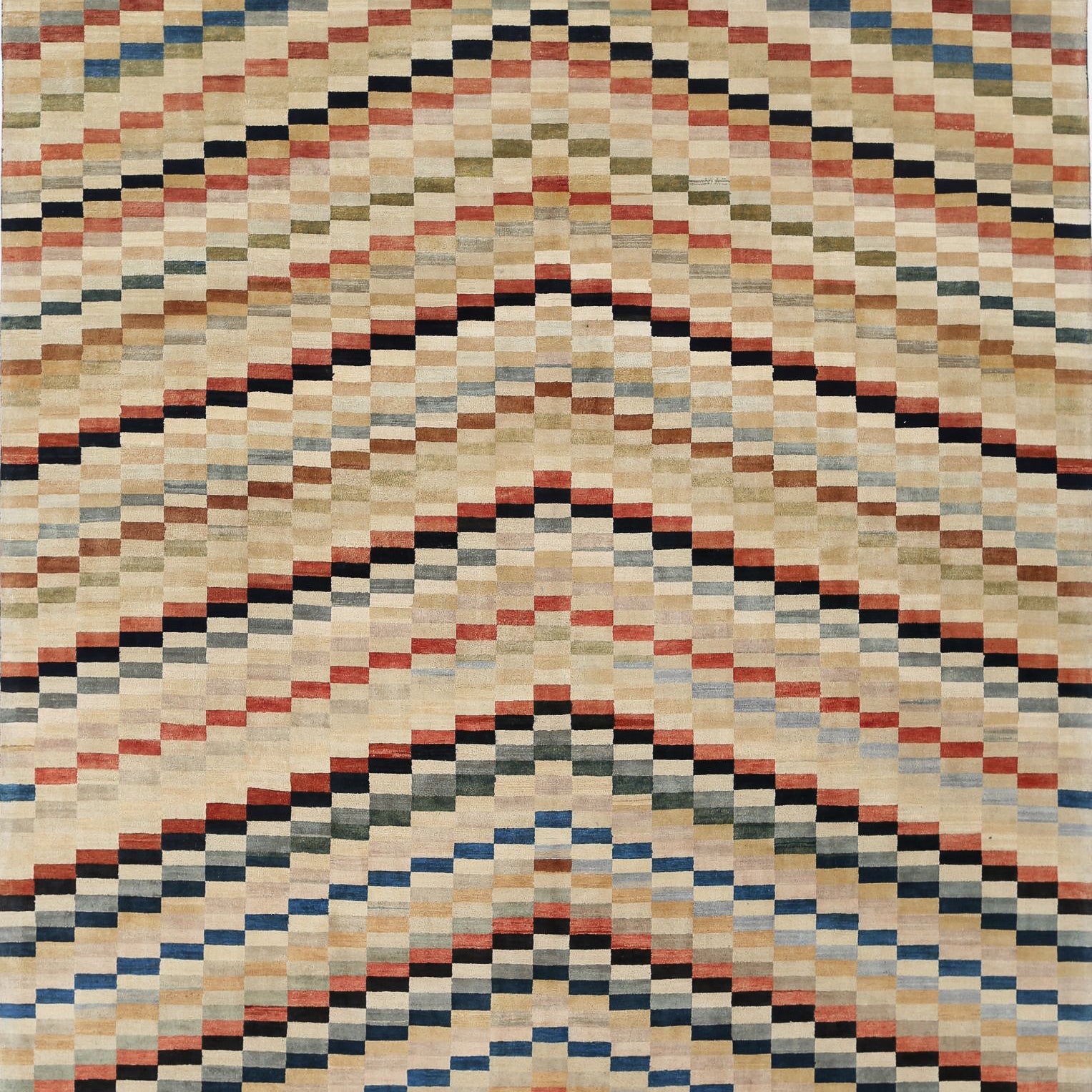 Hand Knotted Ziegler Wool Rug - 8'11'' x 11'11''