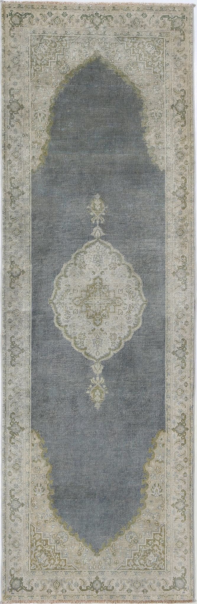 Hand Knotted Ziegler Wool Rug - 2'6'' x 7'9''